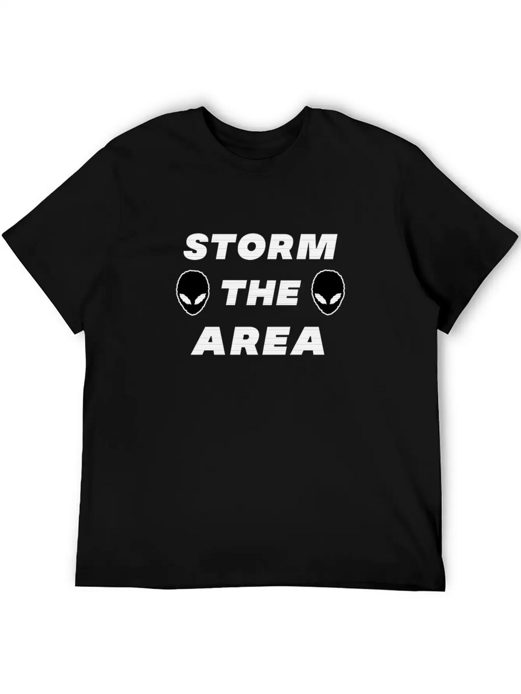 Storm The Area Alien UFO Space Spaceman Classic Cotton Tee – Unisex Comfort For Any Season
