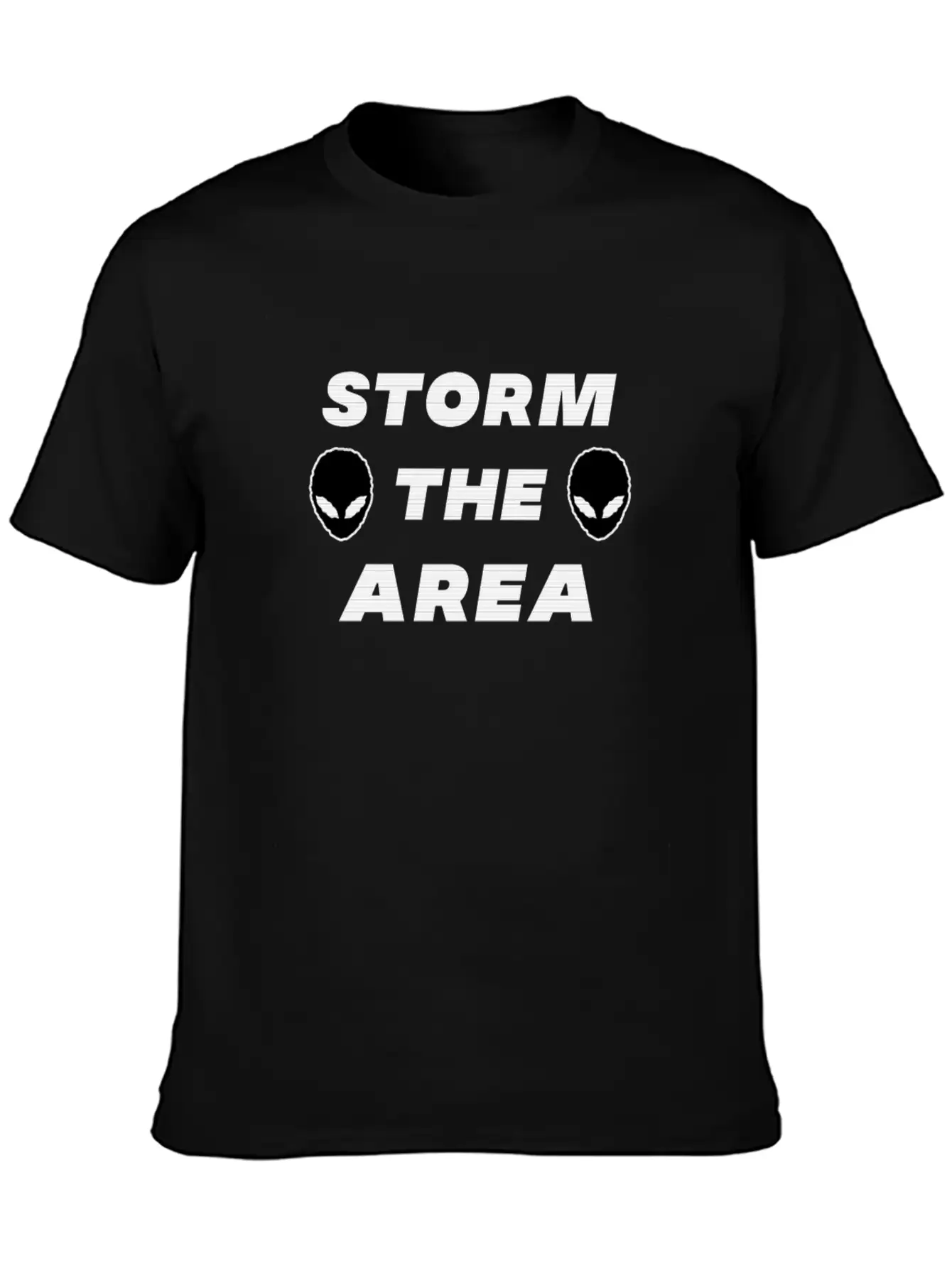 Storm The Area Alien UFO Space Spaceman Classic Cotton Tee – Unisex Comfort For Any Season
