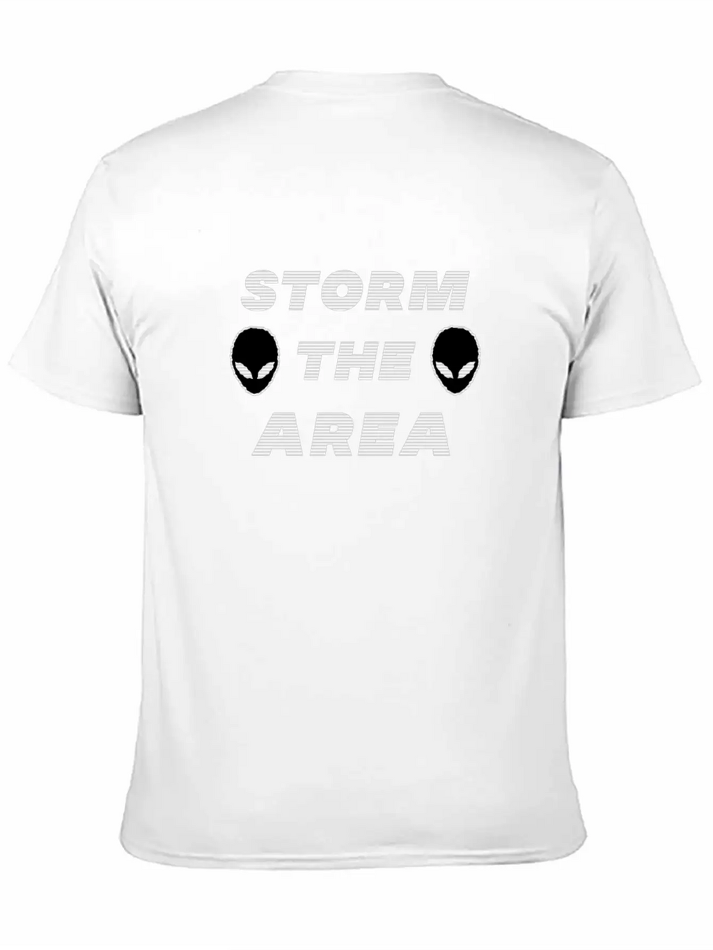 Storm The Area Alien UFO Space Spaceman Classic Cotton Tee – Unisex Comfort For Any Season