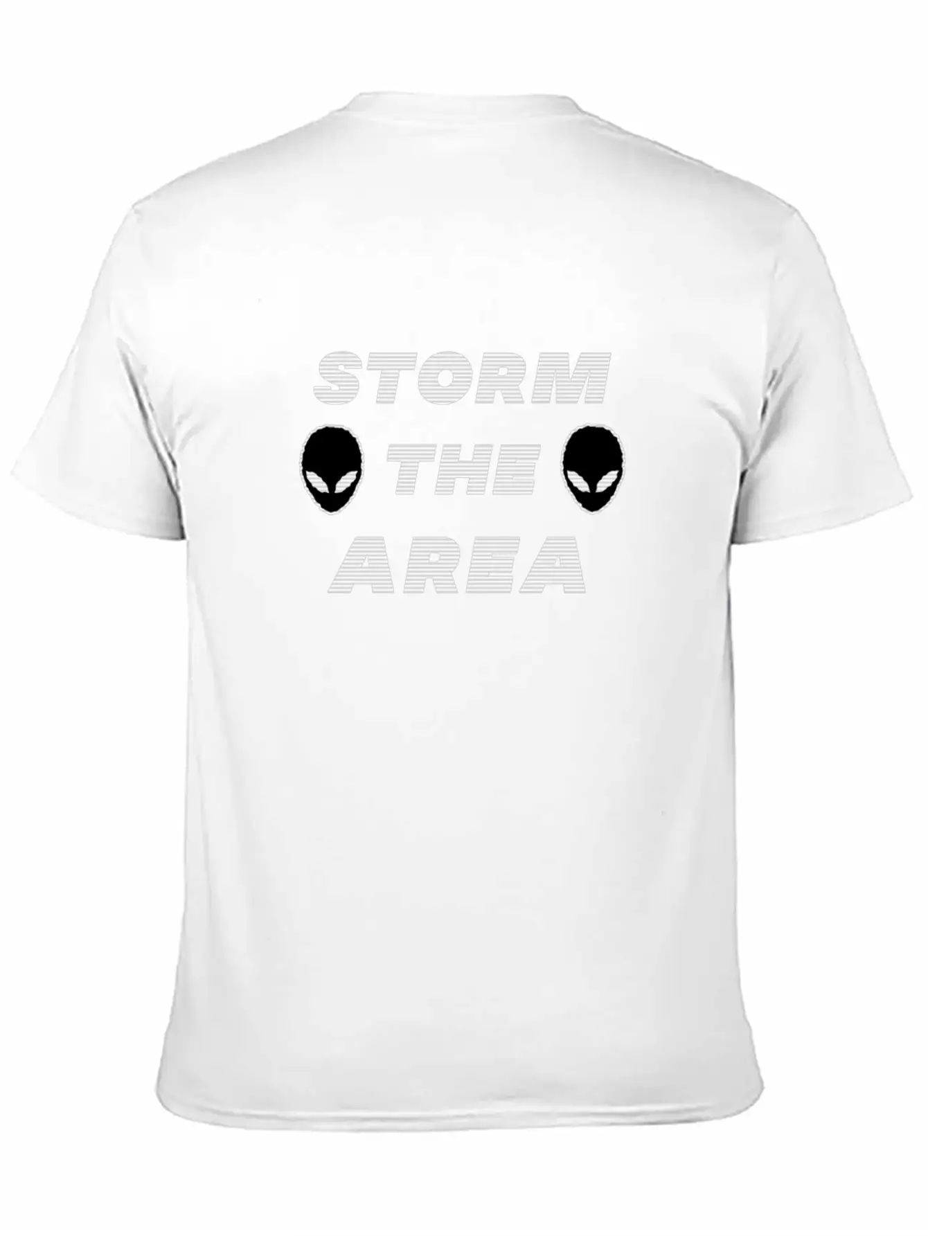 Storm The Area Alien UFO Space Spaceman Classic Cotton Tee – Unisex Comfort For Any Season