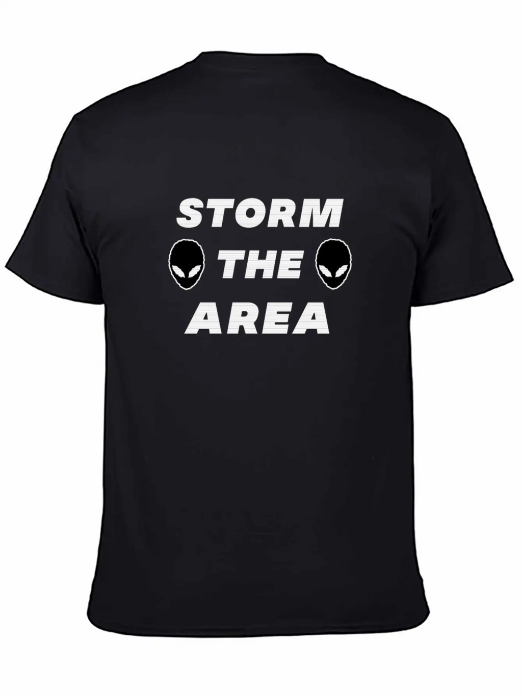 Storm The Area Alien UFO Space Spaceman Classic Cotton Tee – Unisex Comfort For Any Season