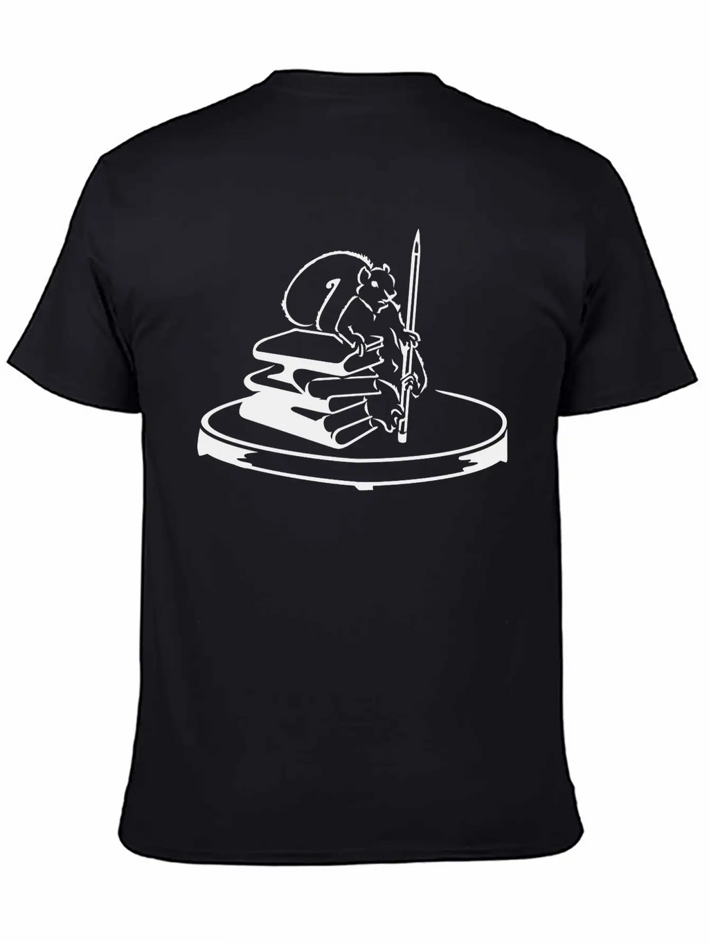 Story Collector Squirrel With Books & Pencil (1c) Classic Cotton Tee – Unisex Comfort For Any Season