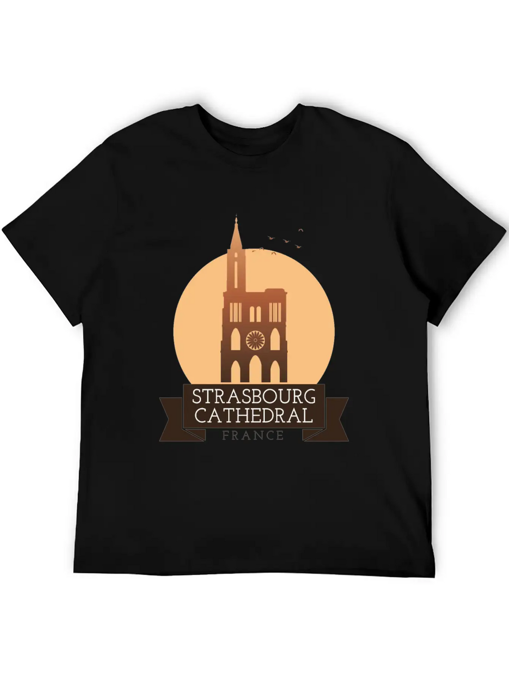 Strasbourg Cathedral - France Breathable Soft Cotton T-Shirt – Timeless Casual Look