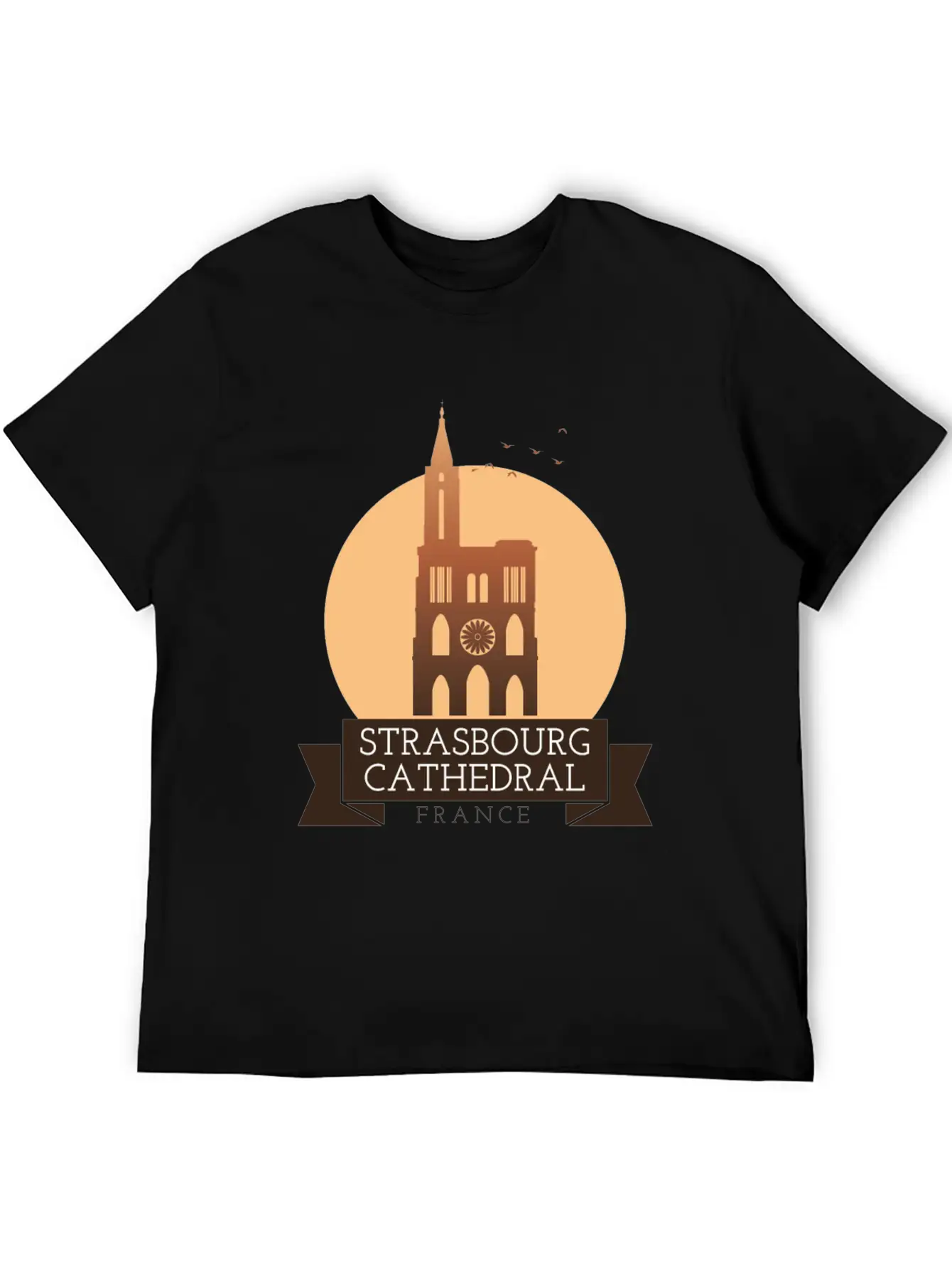 Strasbourg Cathedral - France Breathable Soft Cotton T-Shirt – Timeless Casual Look