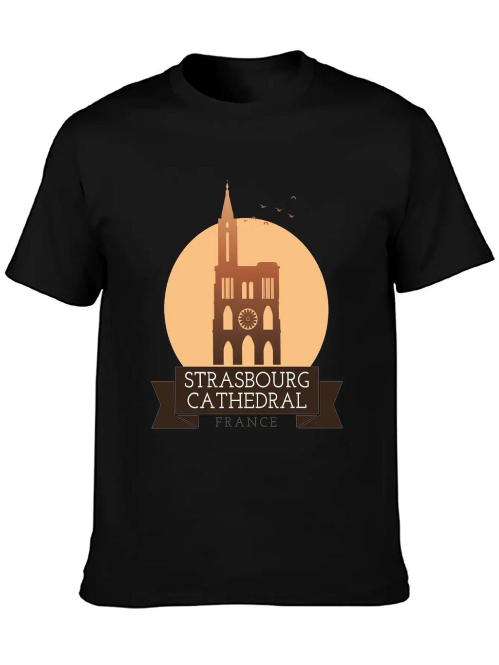 Strasbourg Cathedral - France Breathable Soft Cotton T-Shirt – Timeless Casual Look