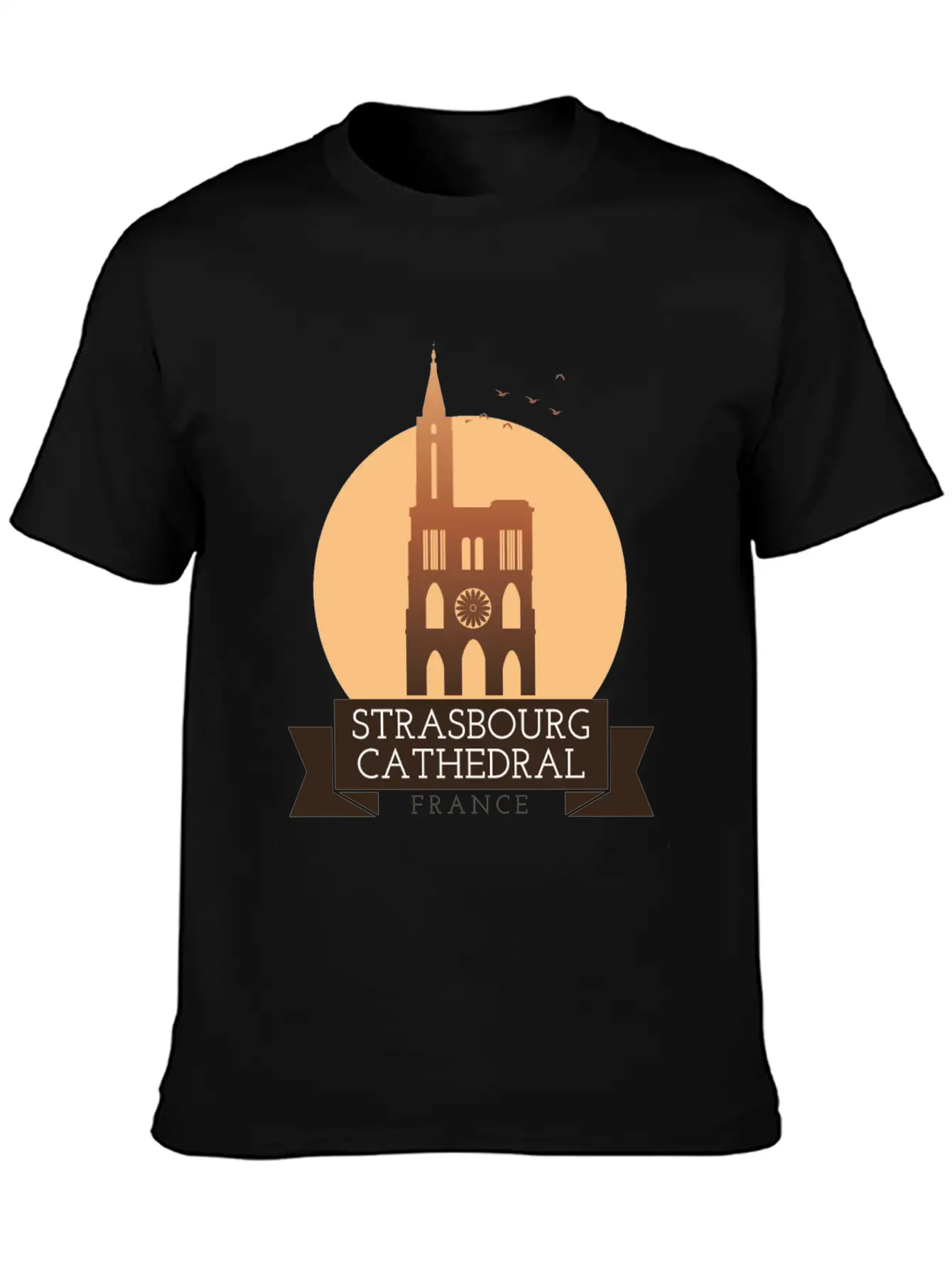 Strasbourg Cathedral - France Breathable Soft Cotton T-Shirt – Timeless Casual Look