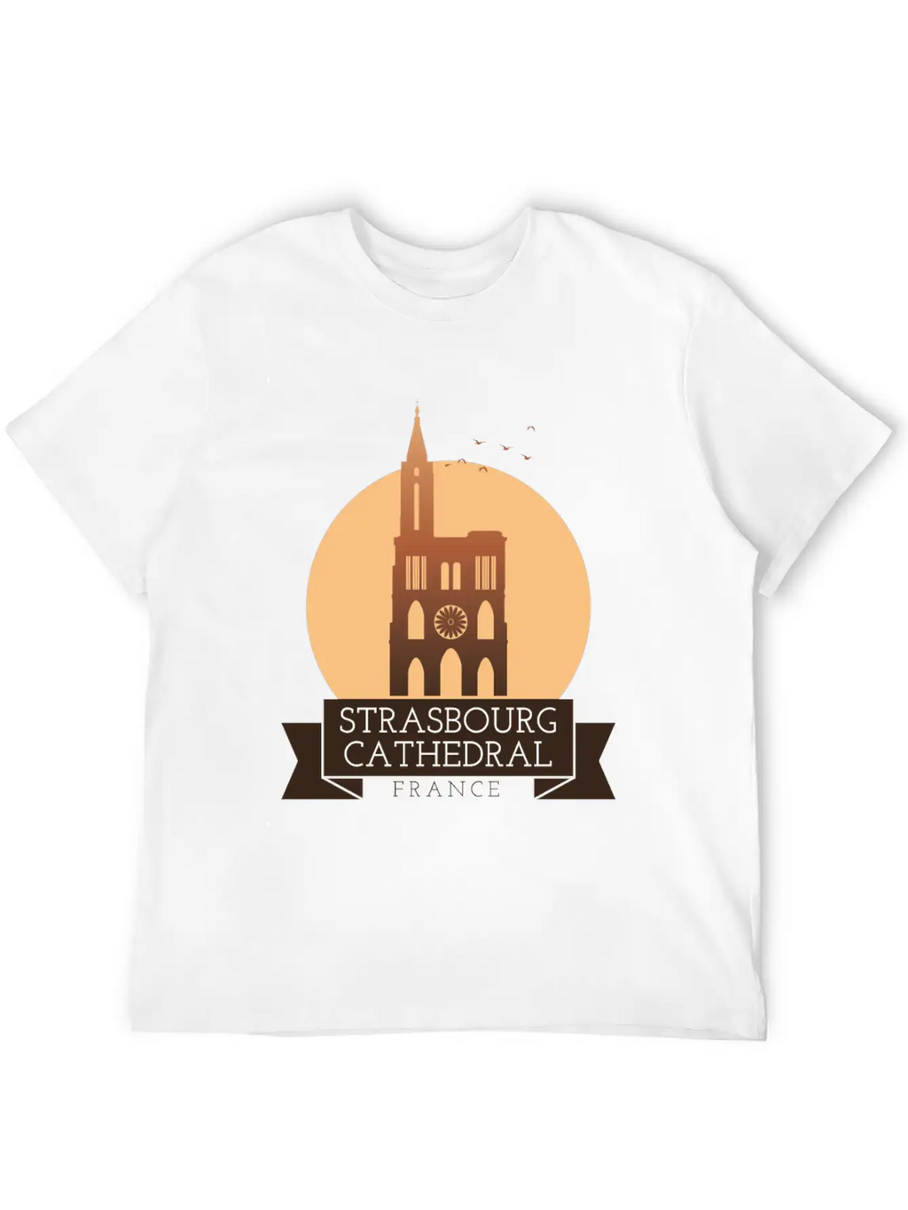 Strasbourg Cathedral - France Breathable Soft Cotton T-Shirt – Timeless Casual Look