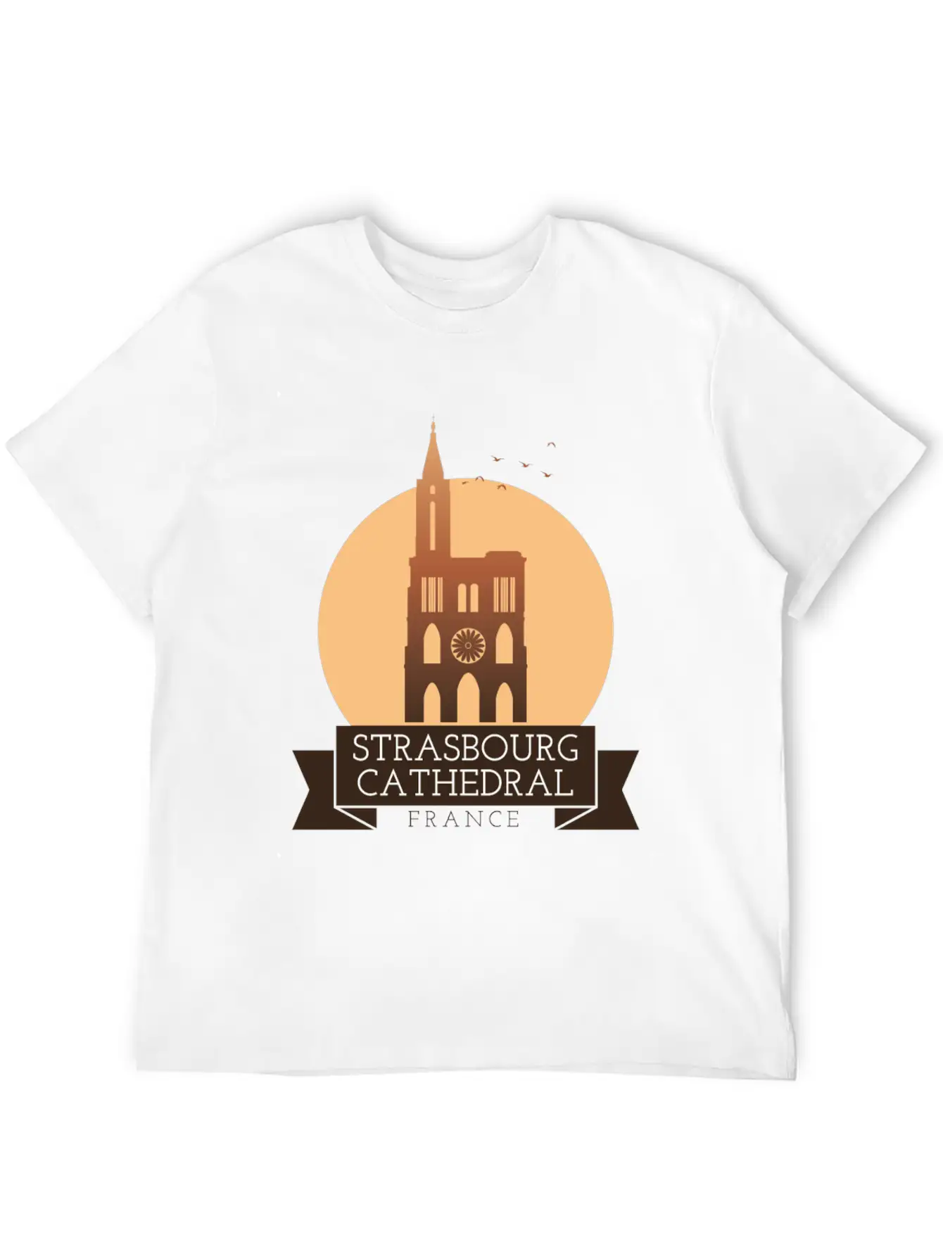 Strasbourg Cathedral - France Breathable Soft Cotton T-Shirt – Timeless Casual Look