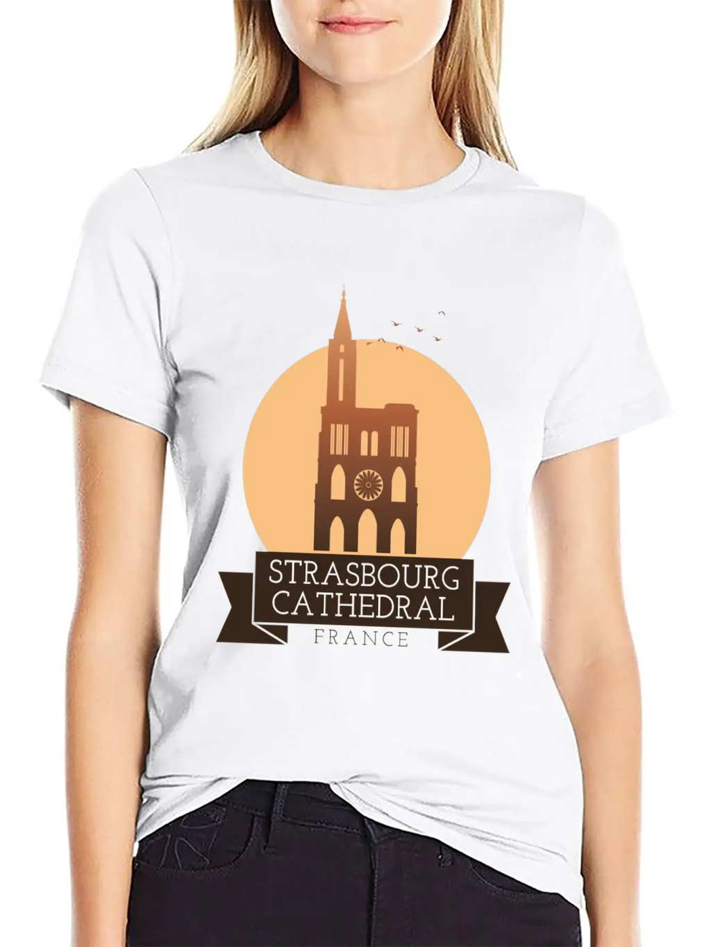 Strasbourg Cathedral - France Breathable Soft Cotton T-Shirt – Timeless Casual Look
