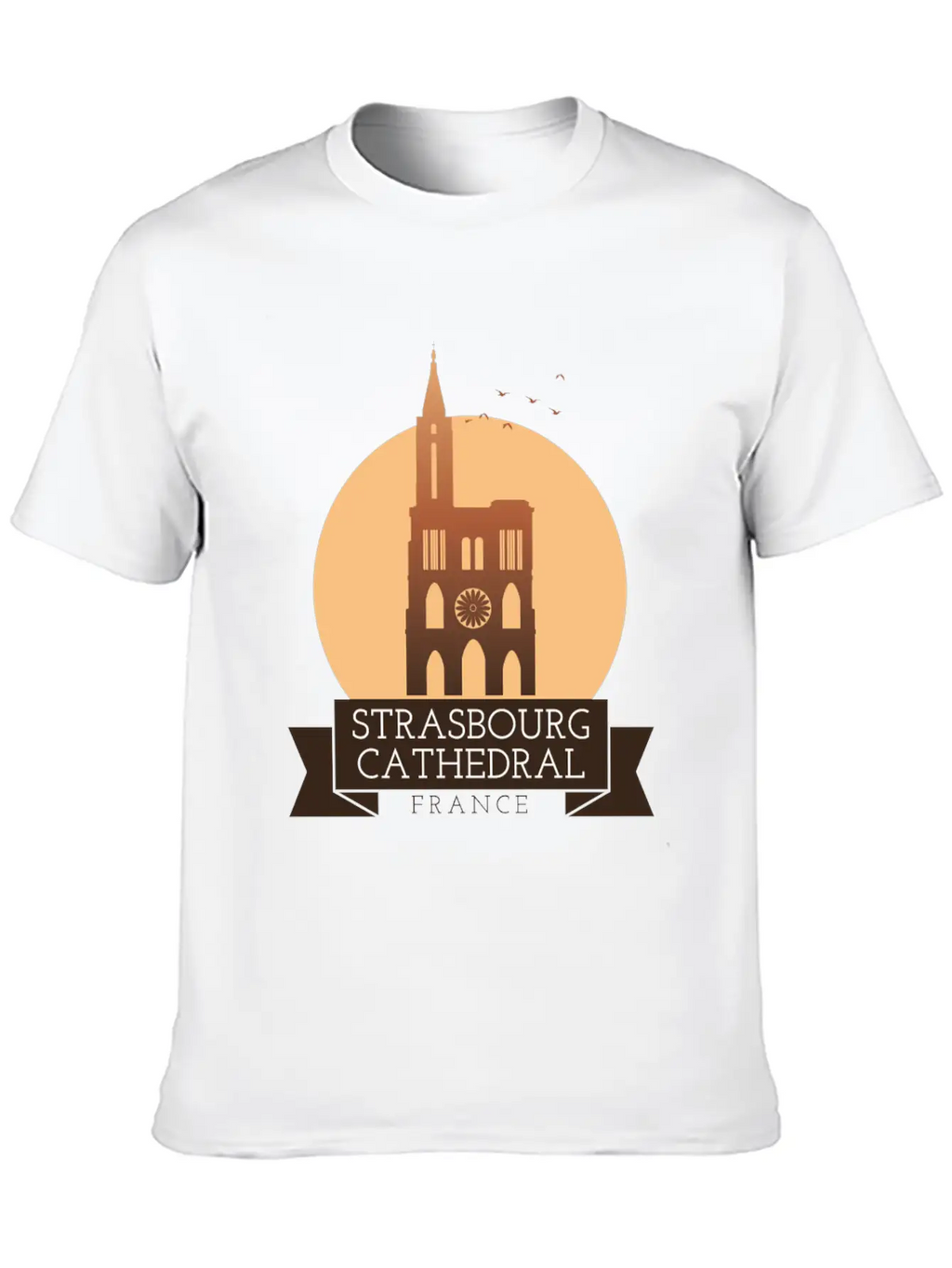 Strasbourg Cathedral - France Breathable Soft Cotton T-Shirt – Timeless Casual Look