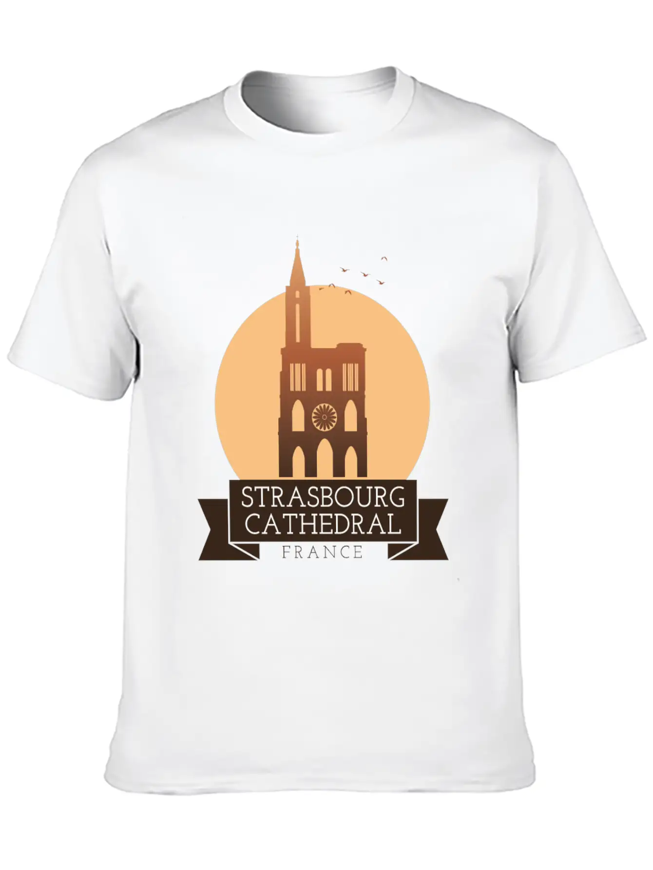 Strasbourg Cathedral - France Breathable Soft Cotton T-Shirt – Timeless Casual Look