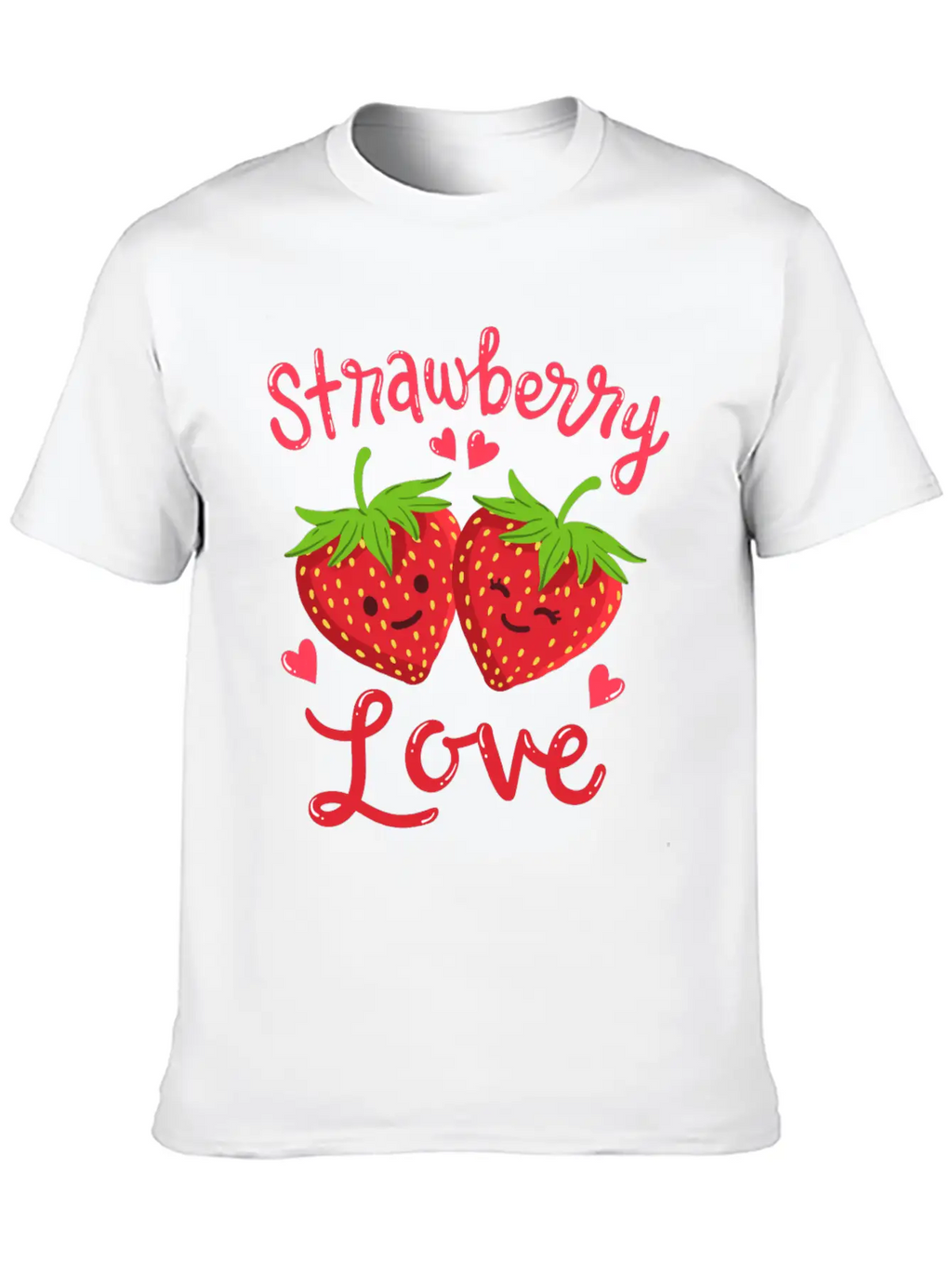 Strawberry Kawaii Stylish Everyday T-Shirt – Unisex Basic Cotton Tee