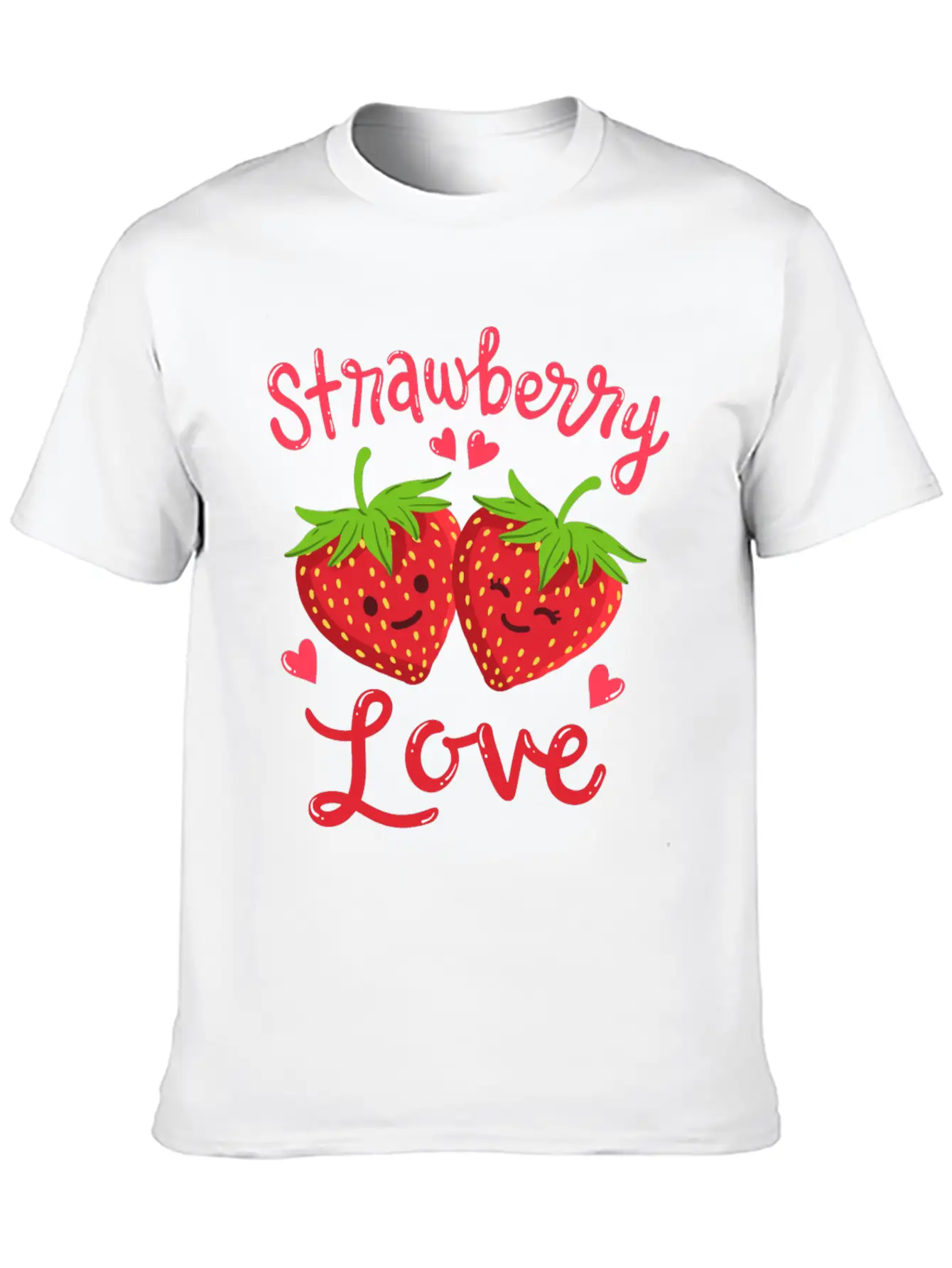 Strawberry Kawaii Stylish Everyday T-Shirt – Unisex Basic Cotton Tee