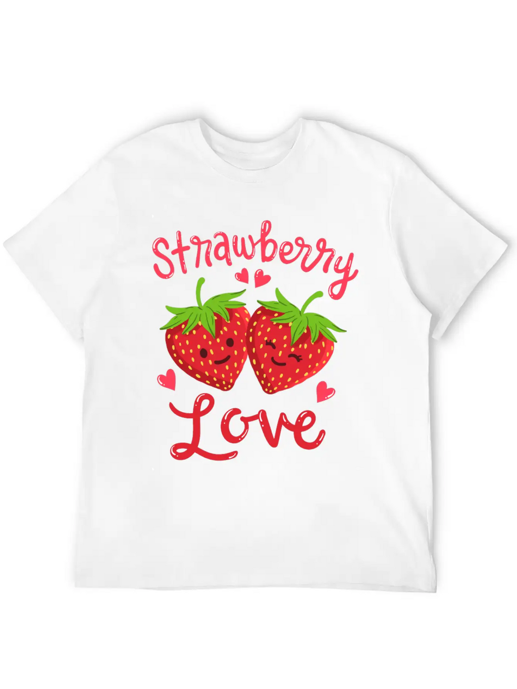 Strawberry Kawaii Stylish Everyday T-Shirt – Unisex Basic Cotton Tee