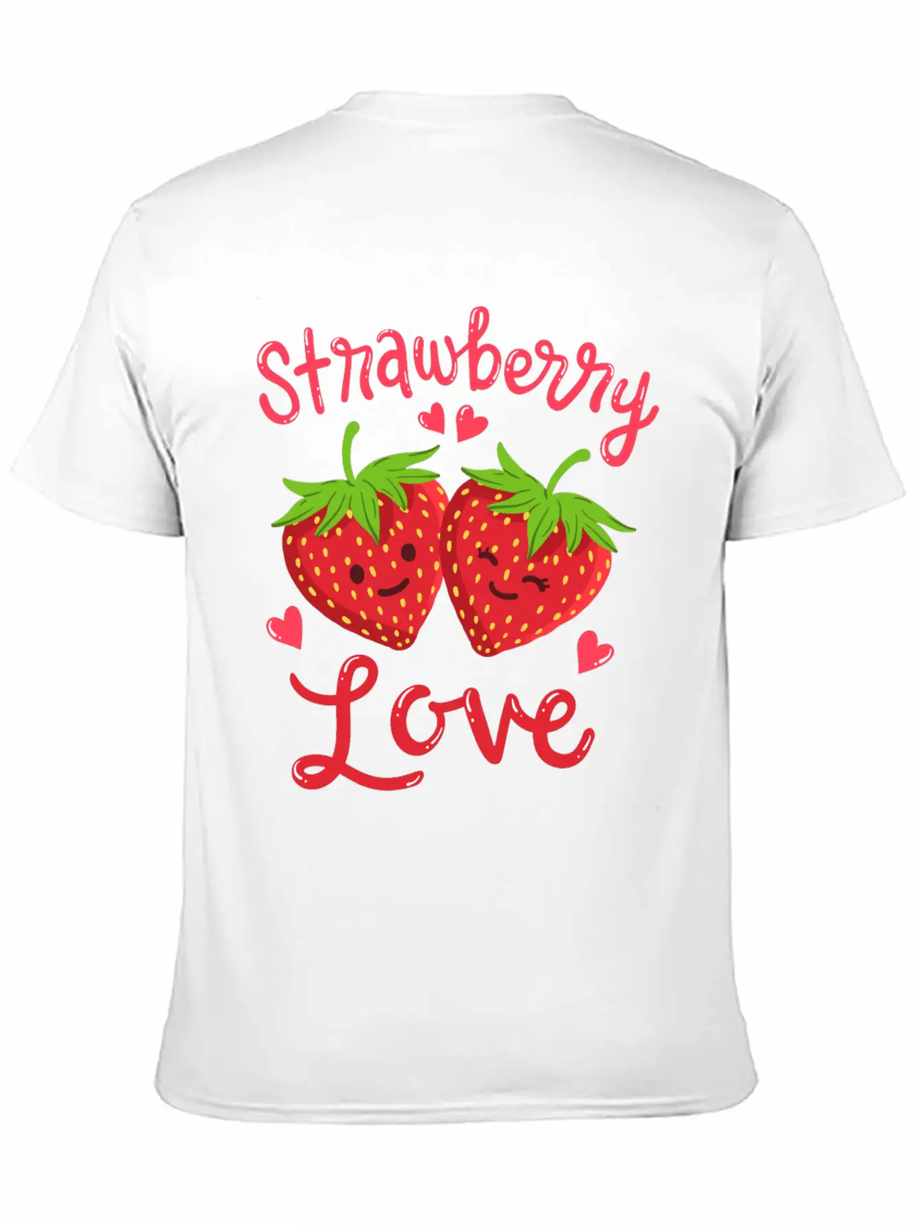 Strawberry Kawaii Stylish Everyday T-Shirt – Unisex Basic Cotton Tee