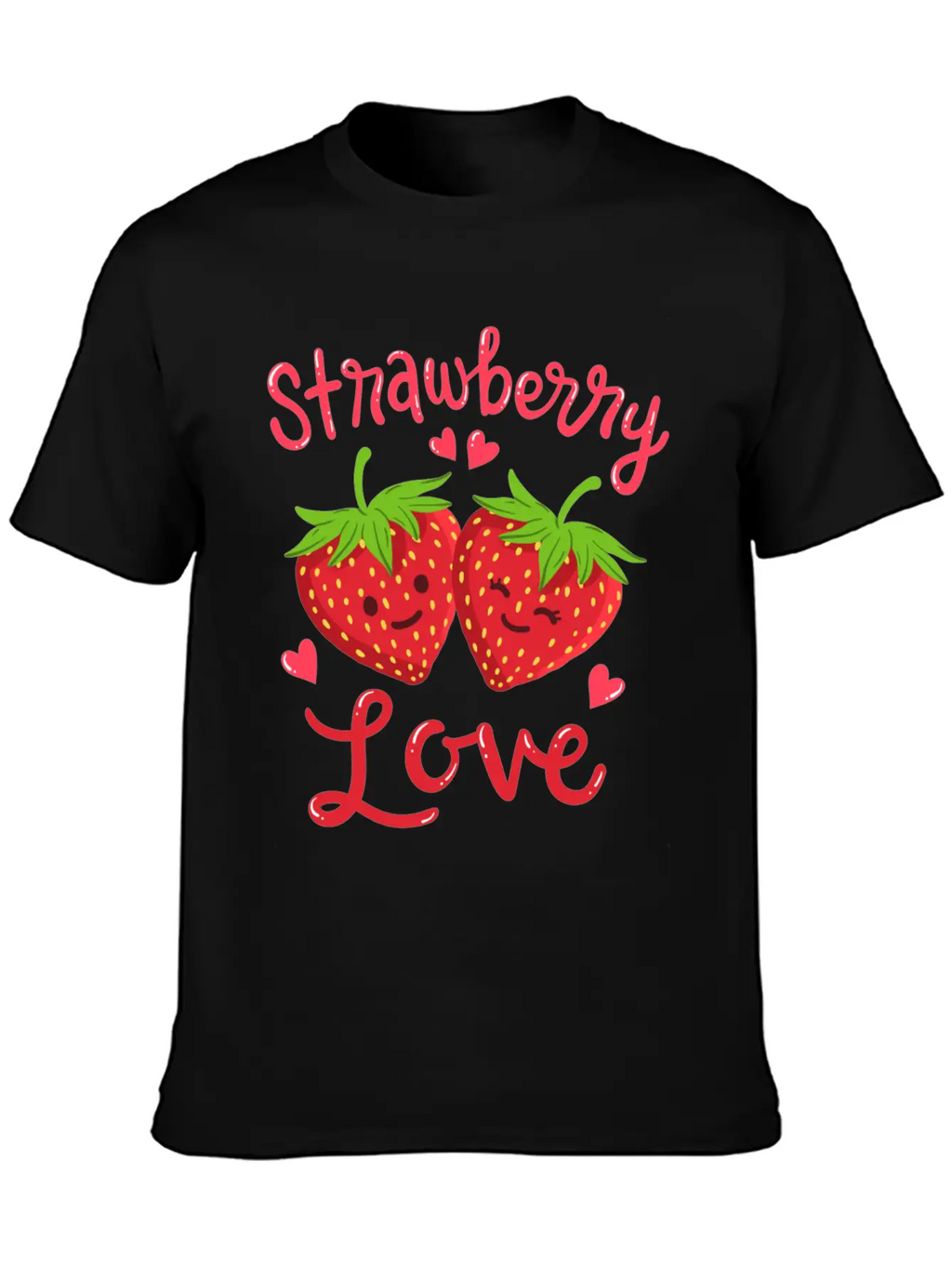 Strawberry Kawaii Stylish Everyday T-Shirt – Unisex Basic Cotton Tee