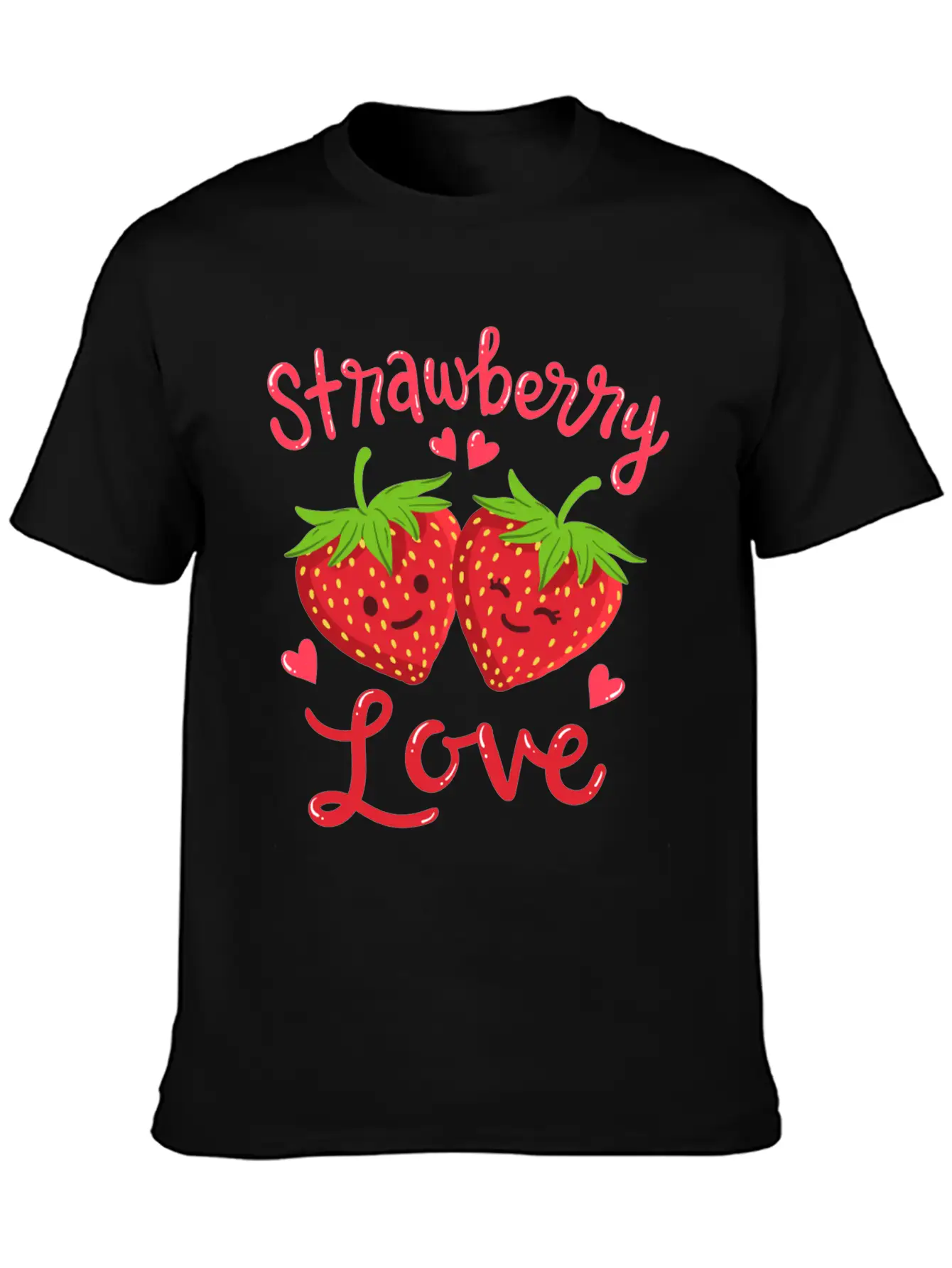 Strawberry Kawaii Stylish Everyday T-Shirt – Unisex Basic Cotton Tee