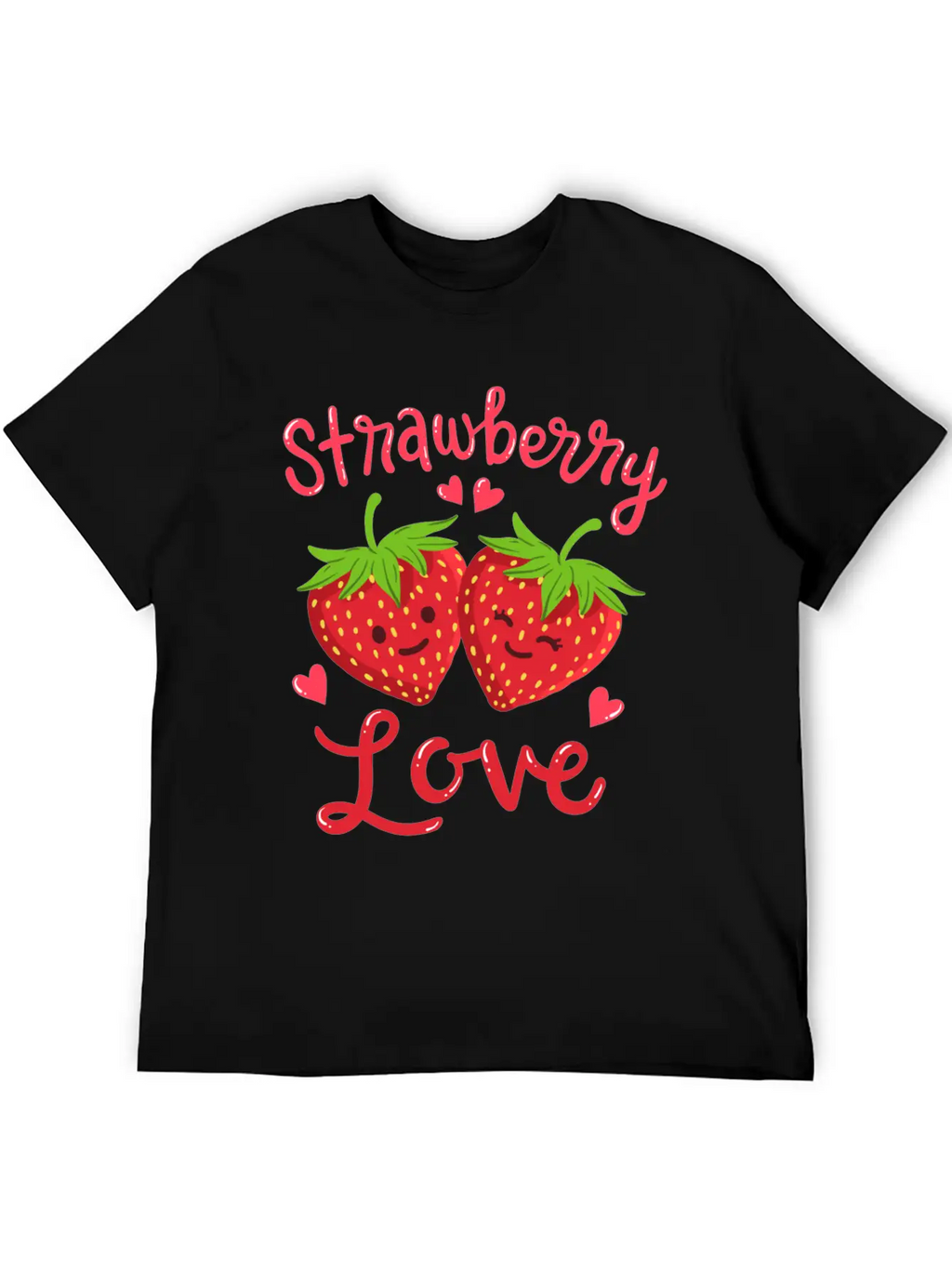 Strawberry Kawaii Stylish Everyday T-Shirt – Unisex Basic Cotton Tee