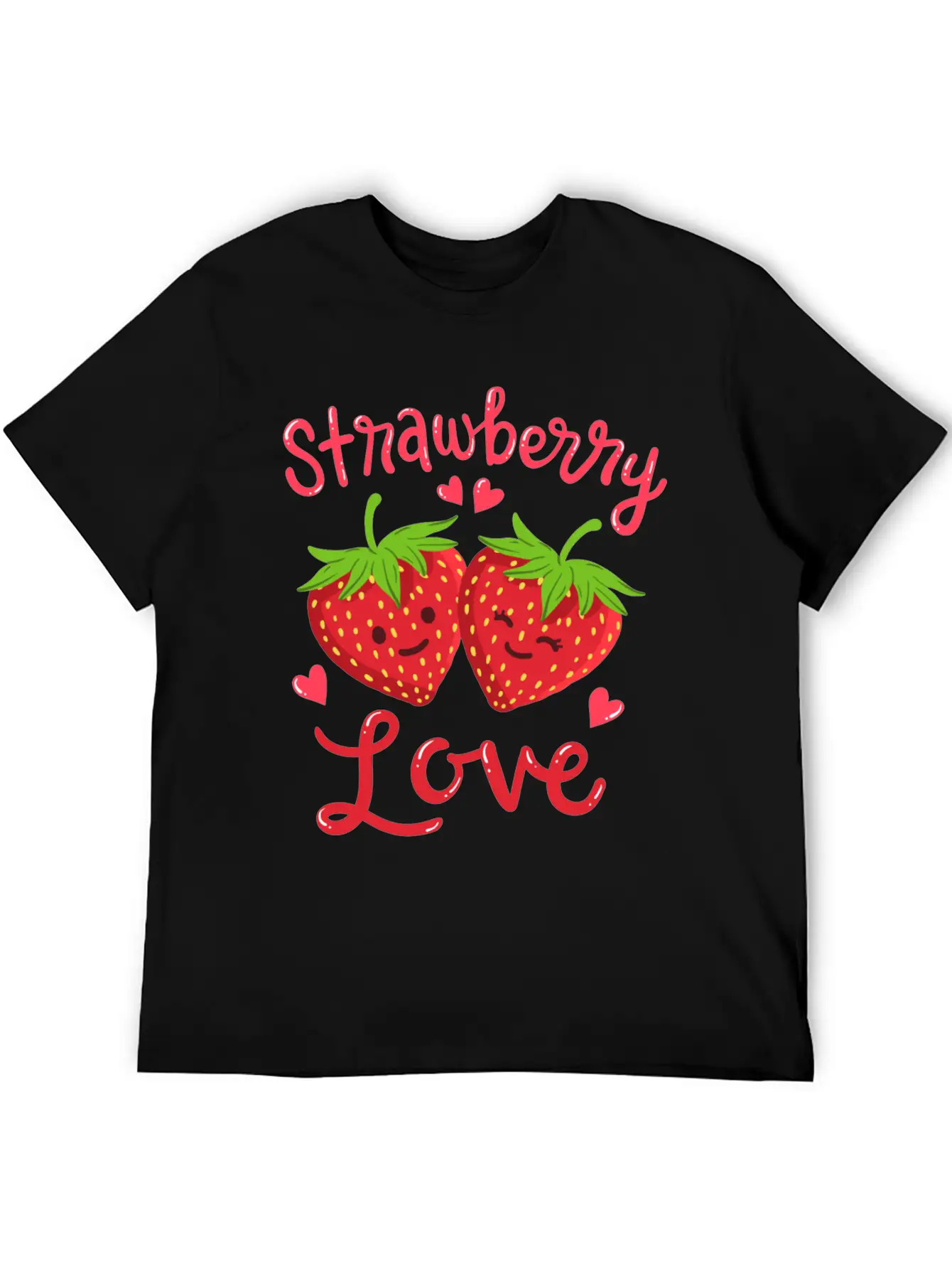 Strawberry Kawaii Stylish Everyday T-Shirt – Unisex Basic Cotton Tee