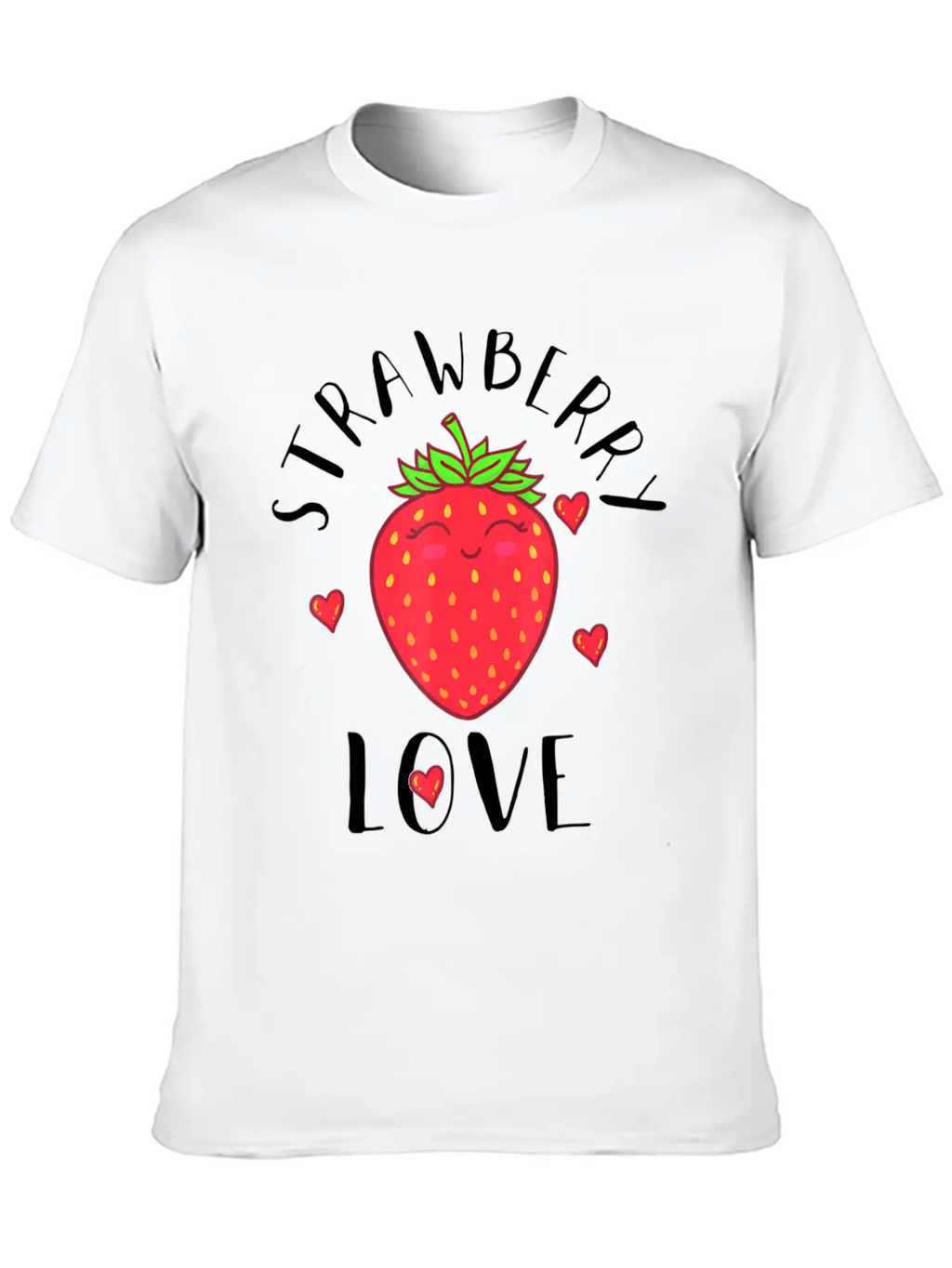 Strawberry Love Lover Fruit Smiling Farmer Greengr Breathable Graphic T-Shirt – Perfect For Casual Days