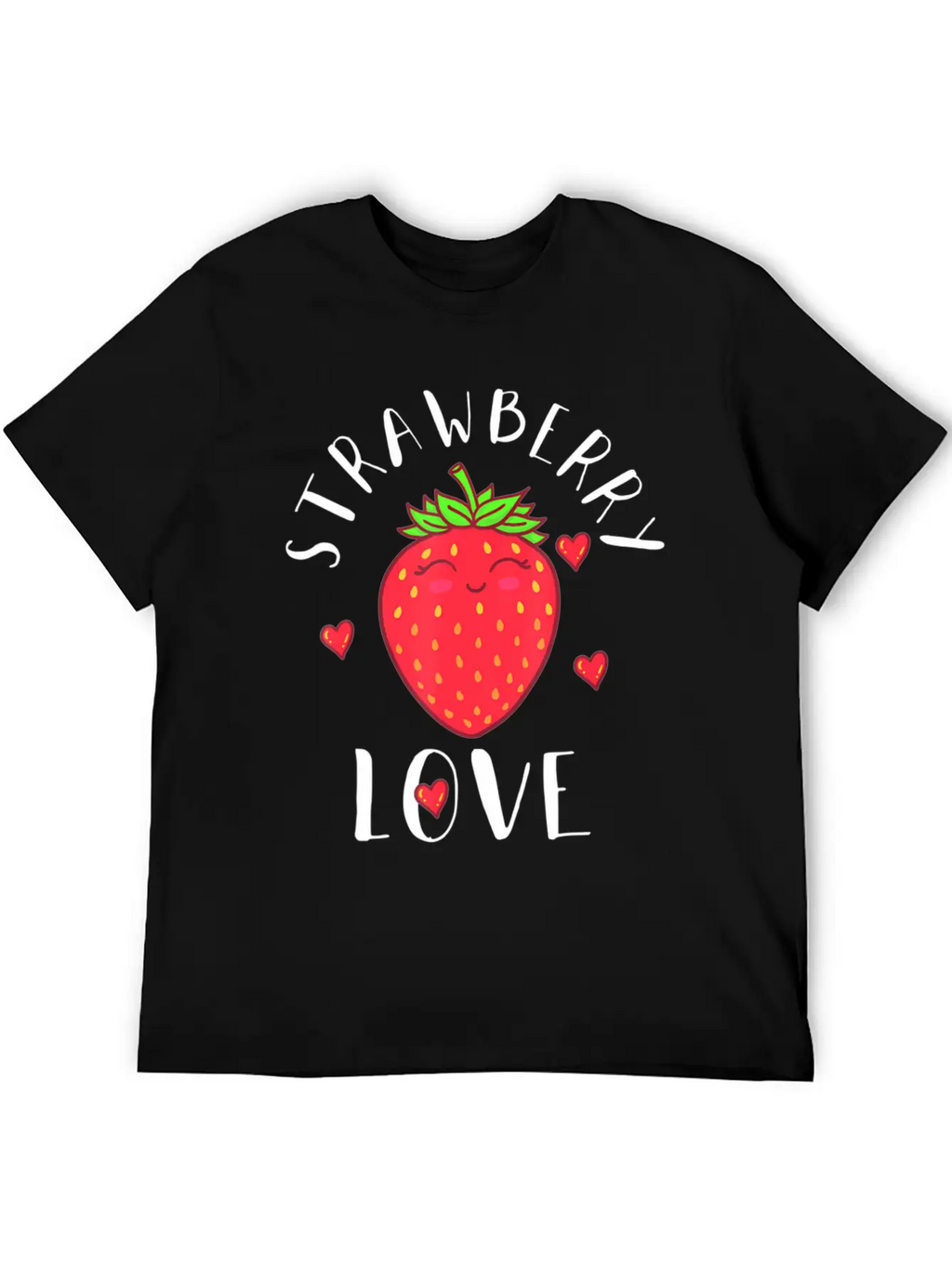 Strawberry Love Lover Fruit Smiling Farmer Greengr Breathable Graphic T-Shirt – Perfect For Casual Days