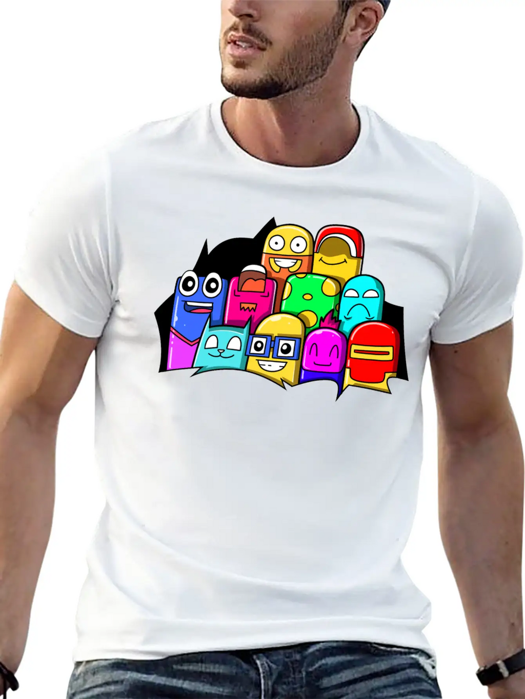 Street Art Cinema Cute Monsters Breathable Graphic T-Shirt – Perfect For Casual Days