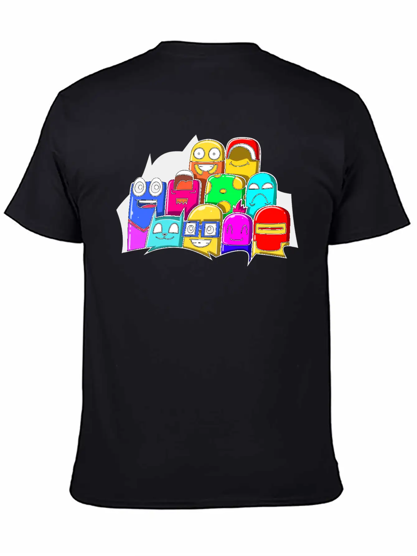 Street Art Cinema Cute Monsters Breathable Graphic T-Shirt – Perfect For Casual Days