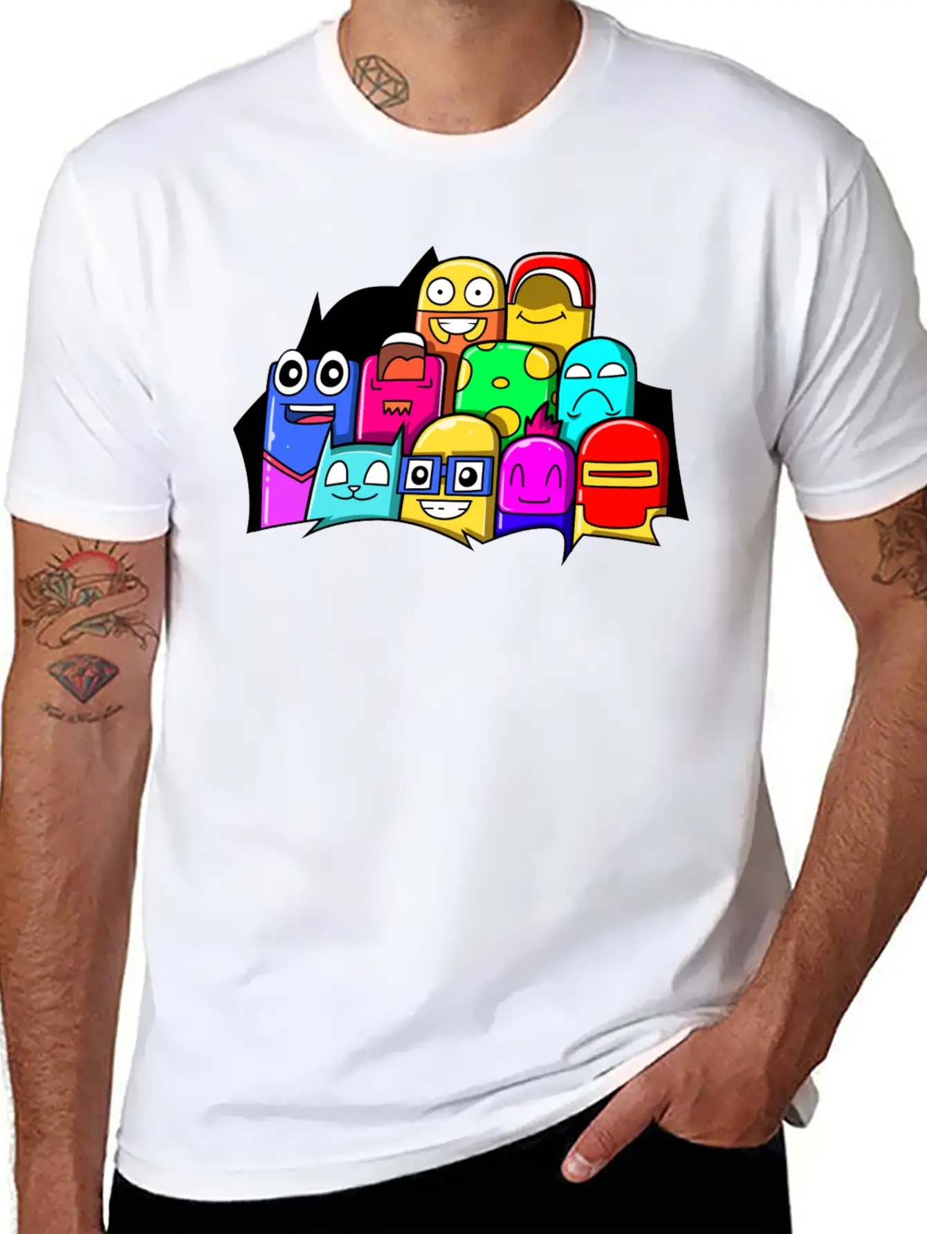 Street Art Cinema Cute Monsters Breathable Graphic T-Shirt – Perfect For Casual Days