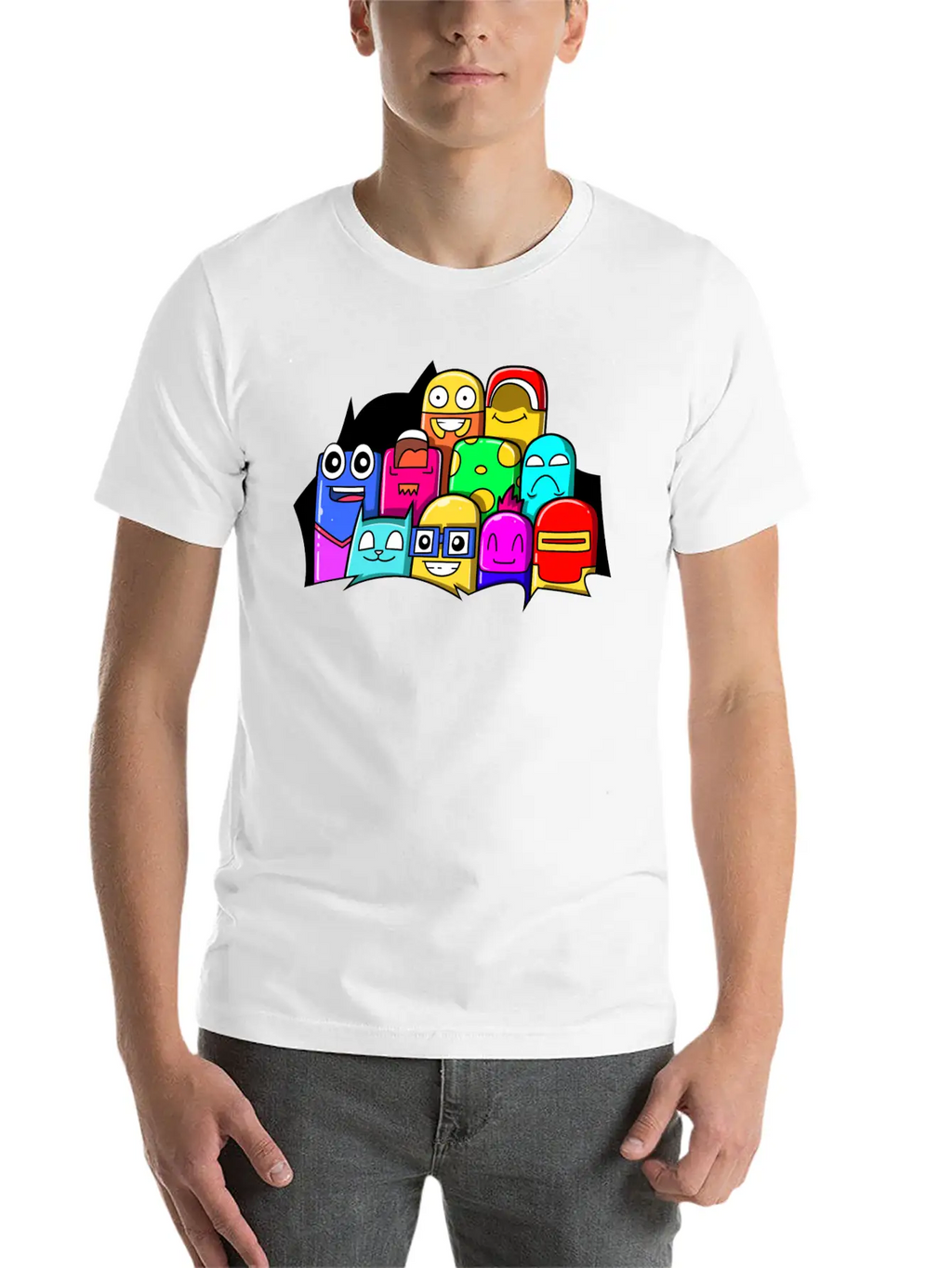 Street Art Cinema Cute Monsters Breathable Graphic T-Shirt – Perfect For Casual Days