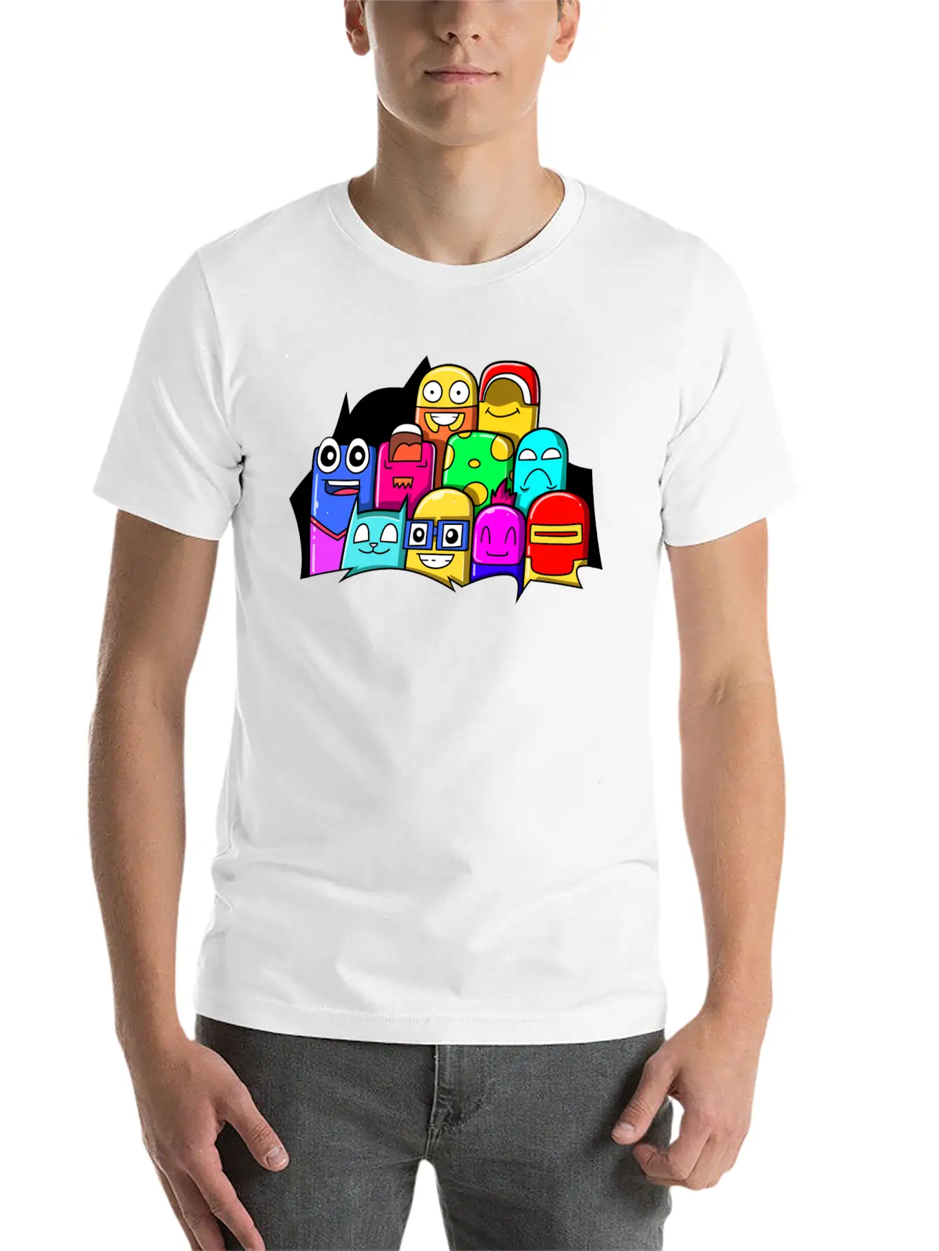 Street Art Cinema Cute Monsters Breathable Graphic T-Shirt – Perfect For Casual Days