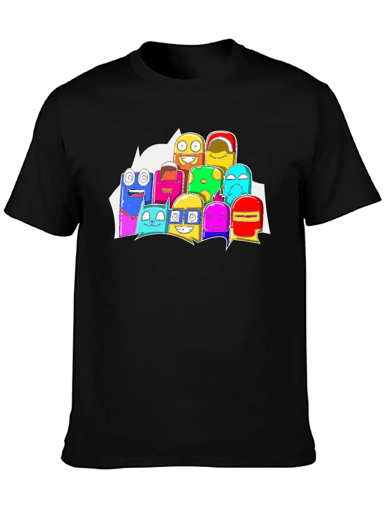 Street Art Cinema Cute Monsters Breathable Graphic T-Shirt – Perfect For Casual Days