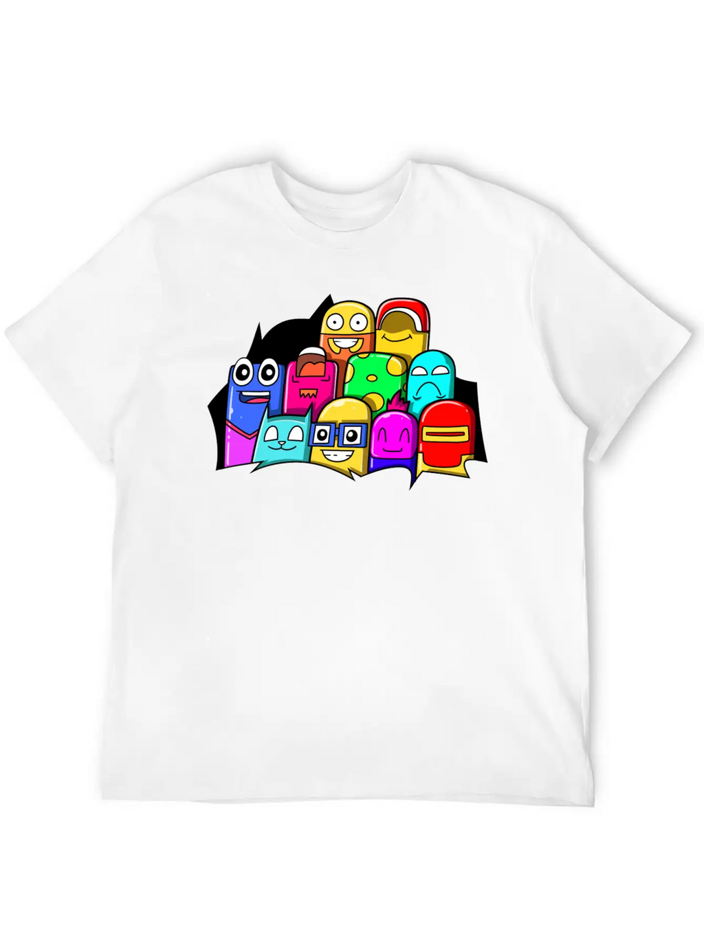 Street Art Cinema Cute Monsters Breathable Graphic T-Shirt – Perfect For Casual Days