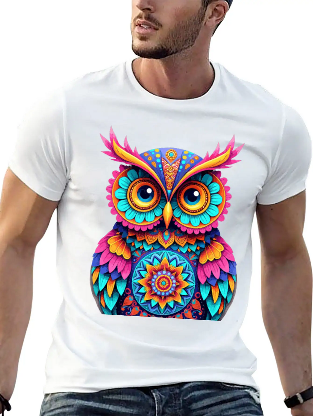 Street Art Owl For A Street Art Fans Artists Spra Breathable Soft Cotton T-Shirt – Timeless Casual Look
