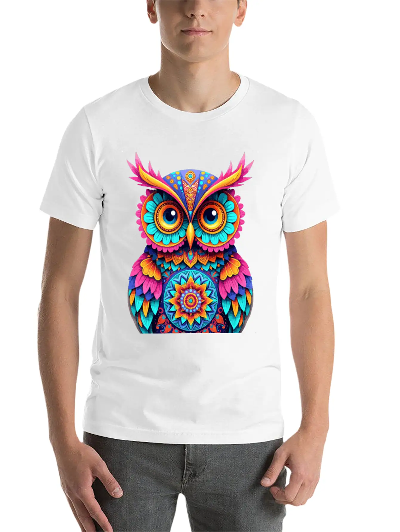 Street Art Owl For A Street Art Fans Artists Spra Breathable Soft Cotton T-Shirt – Timeless Casual Look