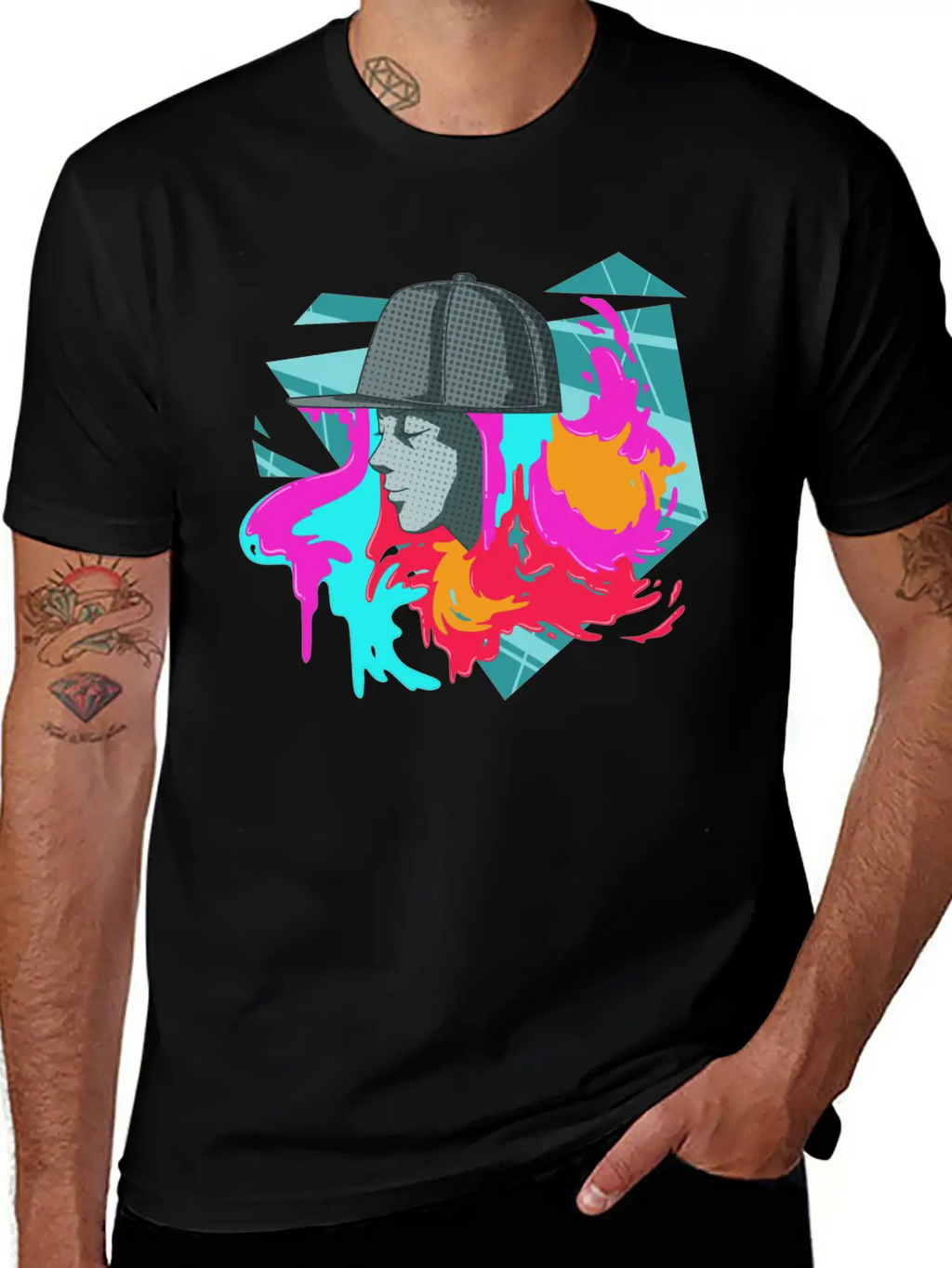 Streetart For A Street Art Fans Artists Sprayers Breathable Soft Cotton T-Shirt – Timeless Casual Look