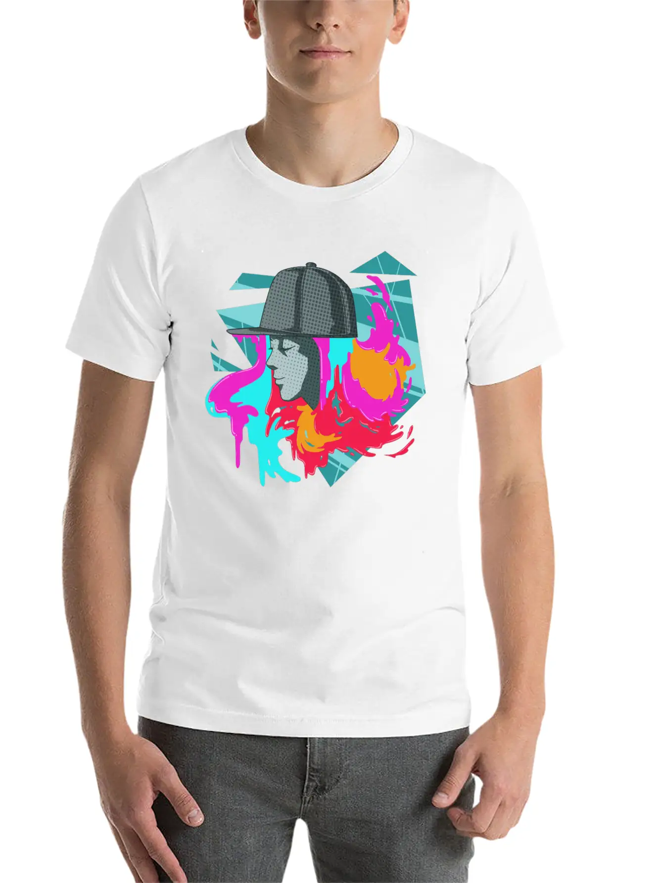 Streetart For A Street Art Fans Artists Sprayers Breathable Soft Cotton T-Shirt – Timeless Casual Look