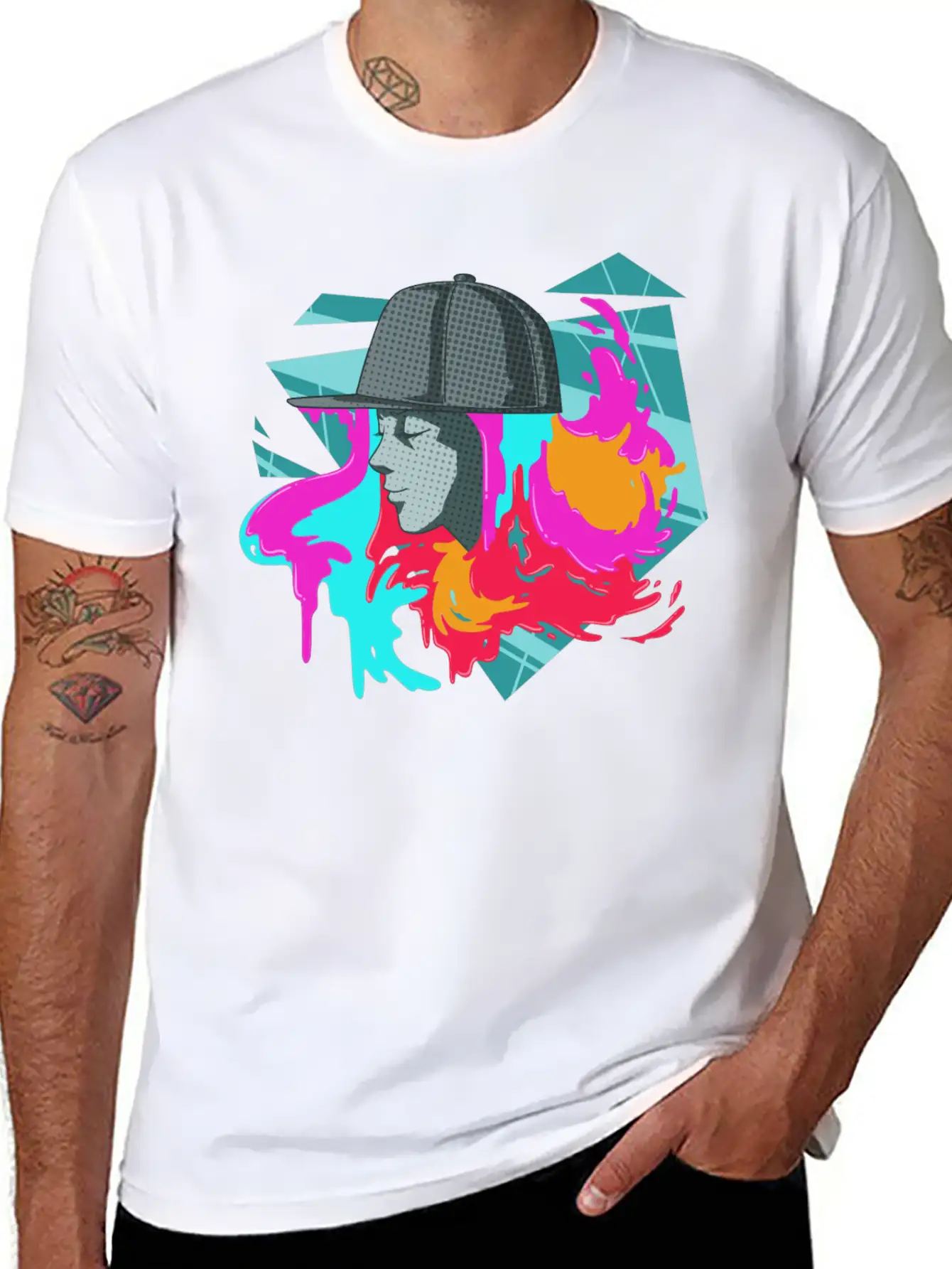 Streetart For A Street Art Fans Artists Sprayers Breathable Soft Cotton T-Shirt – Timeless Casual Look