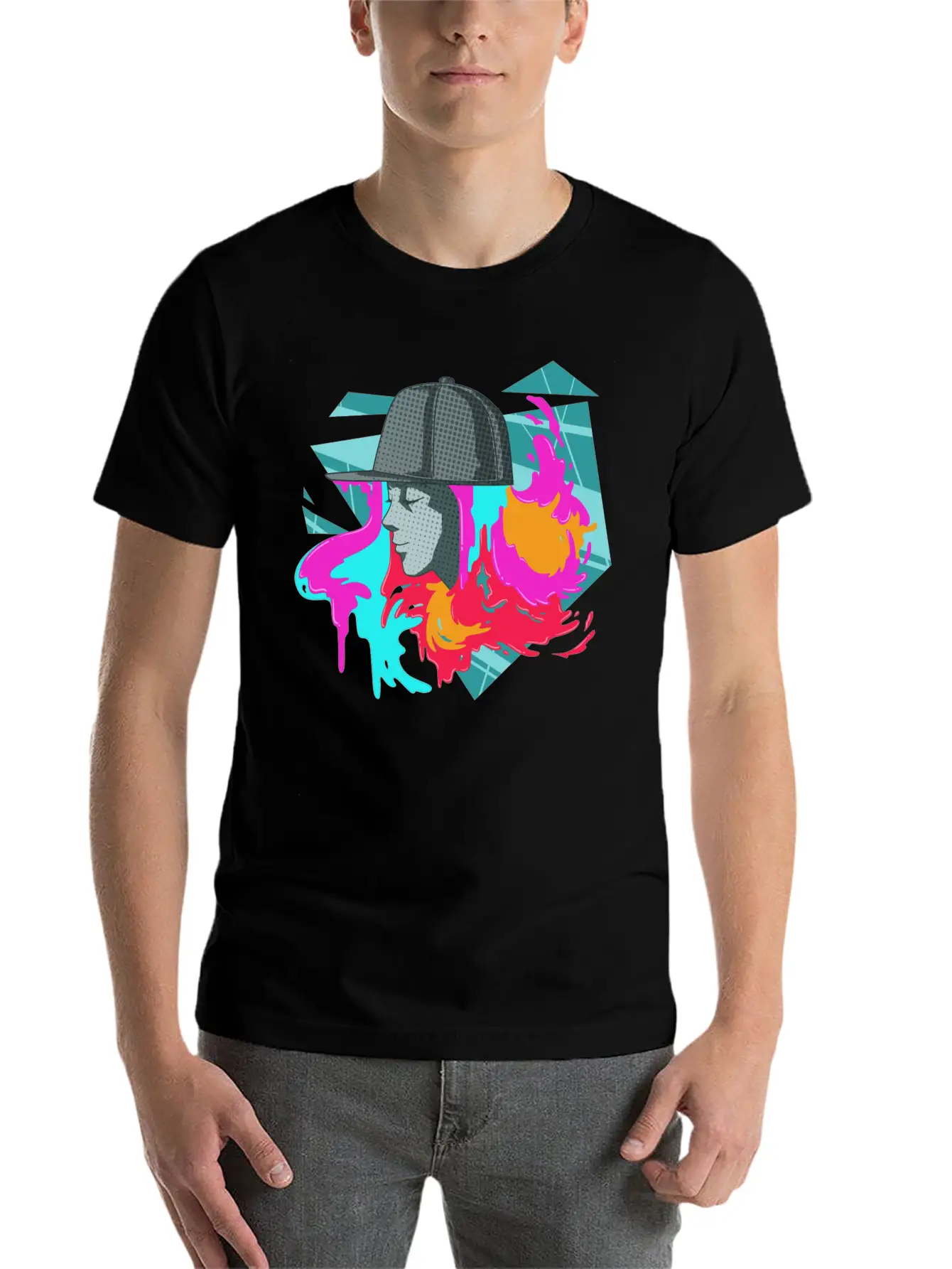 Streetart For A Street Art Fans Artists Sprayers Breathable Soft Cotton T-Shirt – Timeless Casual Look