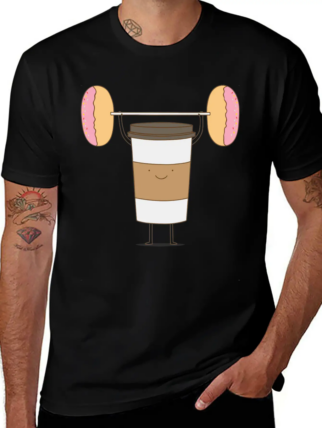 Strong Coffee Workout Breathable Soft Cotton T-Shirt – Timeless Casual Look