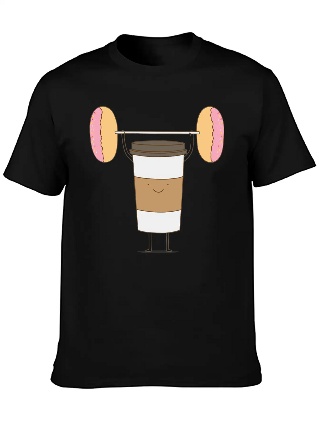 Strong Coffee Workout Breathable Soft Cotton T-Shirt – Timeless Casual Look