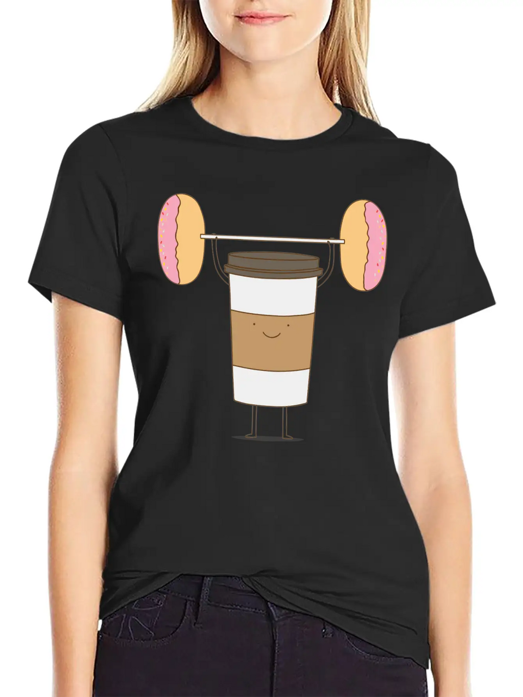 Strong Coffee Workout Breathable Soft Cotton T-Shirt – Timeless Casual Look