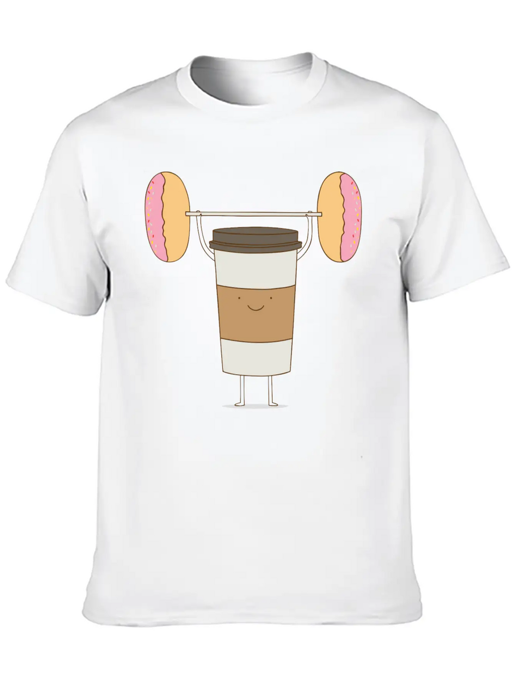 Strong Coffee Workout Breathable Soft Cotton T-Shirt – Timeless Casual Look