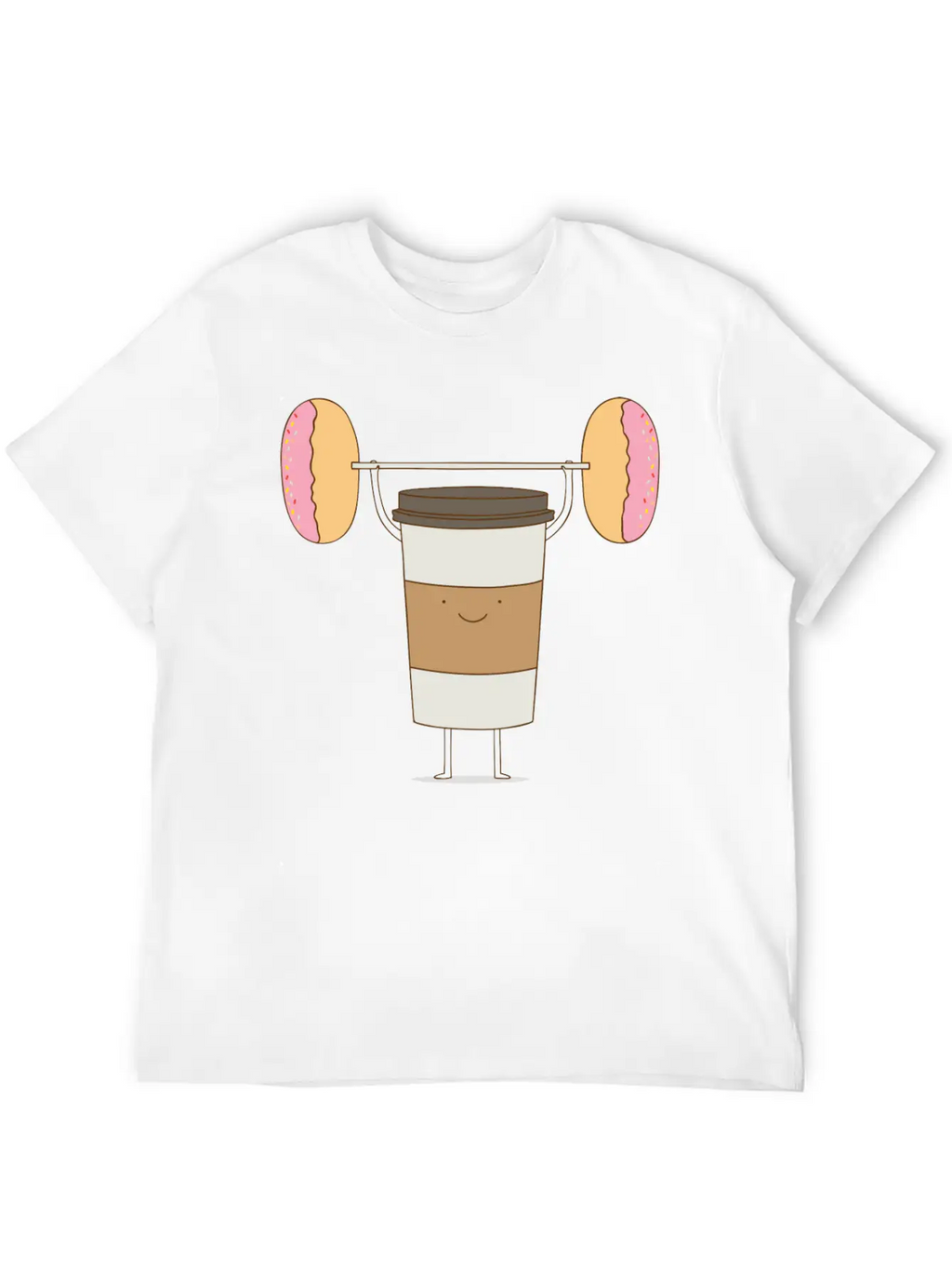 Strong Coffee Workout Breathable Soft Cotton T-Shirt – Timeless Casual Look
