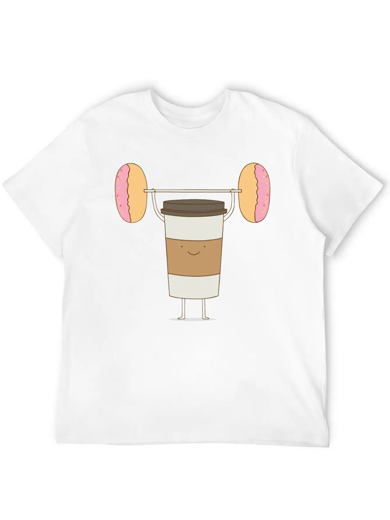 Strong Coffee Workout Breathable Soft Cotton T-Shirt – Timeless Casual Look