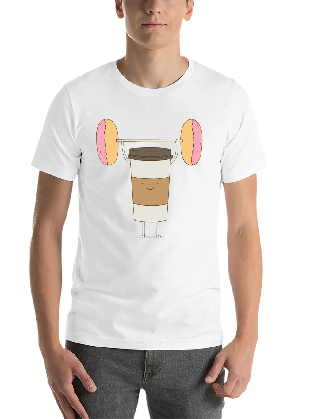 Strong Coffee Workout Breathable Soft Cotton T-Shirt – Timeless Casual Look