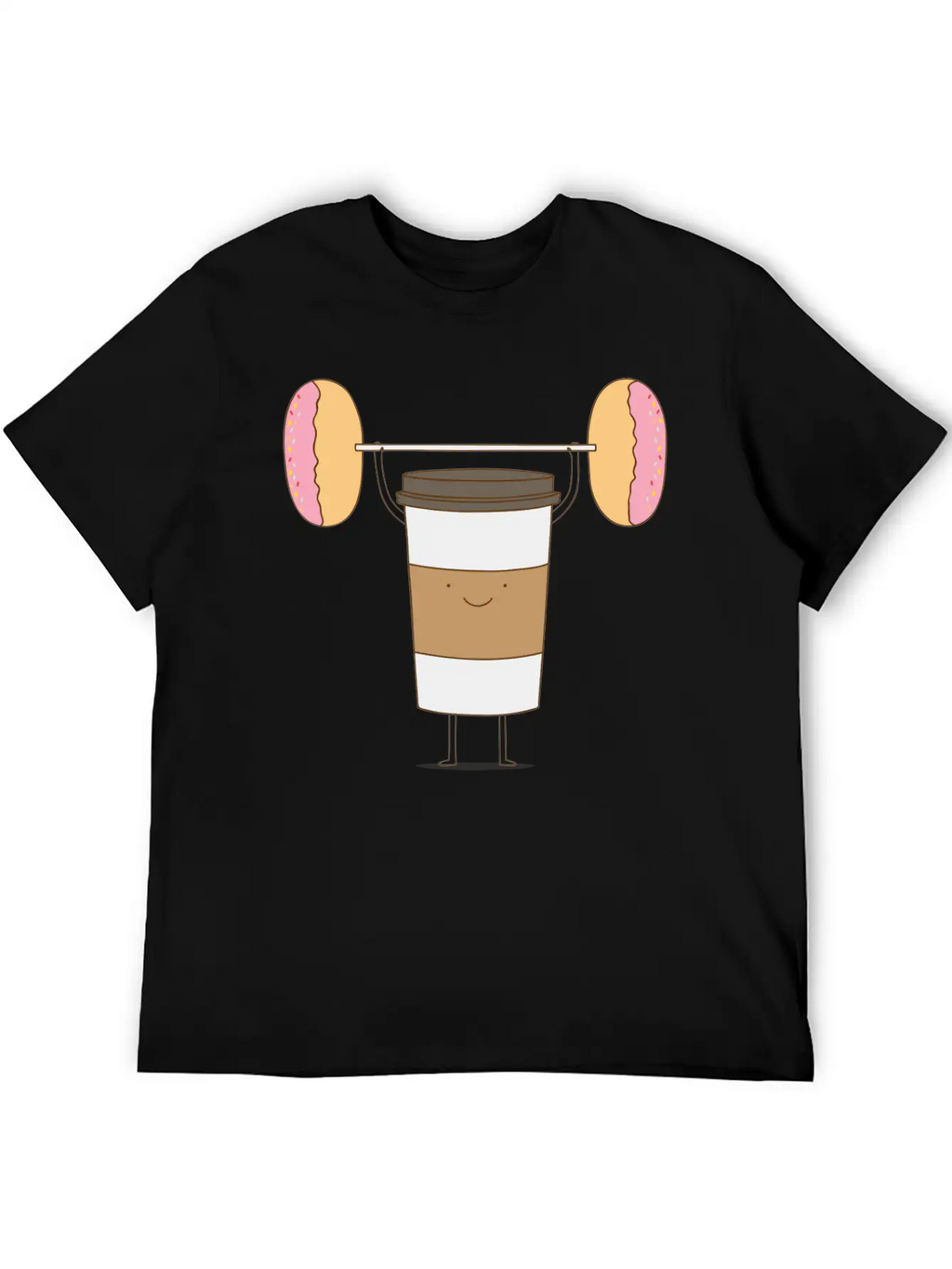 Strong Coffee Workout Breathable Soft Cotton T-Shirt – Timeless Casual Look