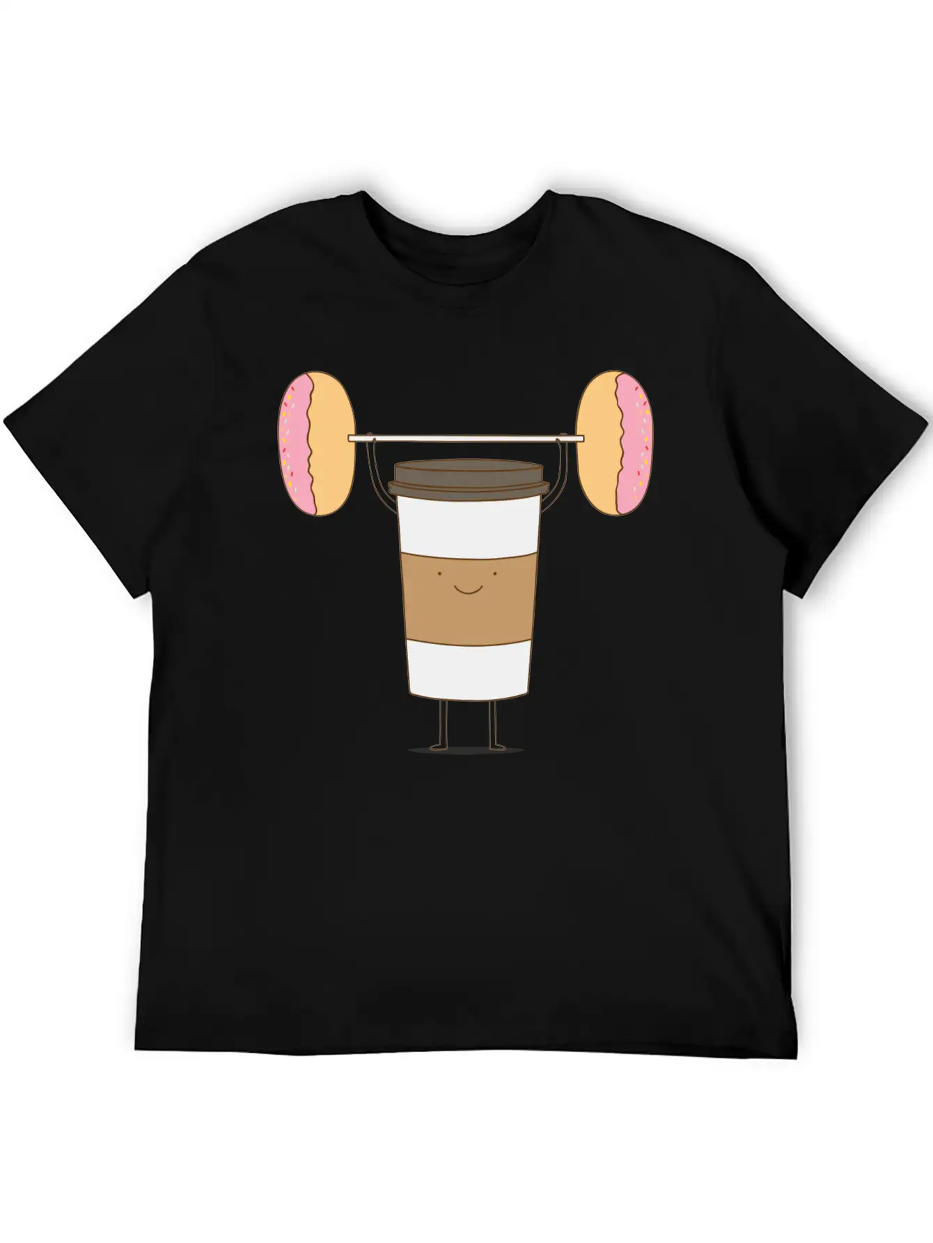 Strong Coffee Workout Breathable Soft Cotton T-Shirt – Timeless Casual Look