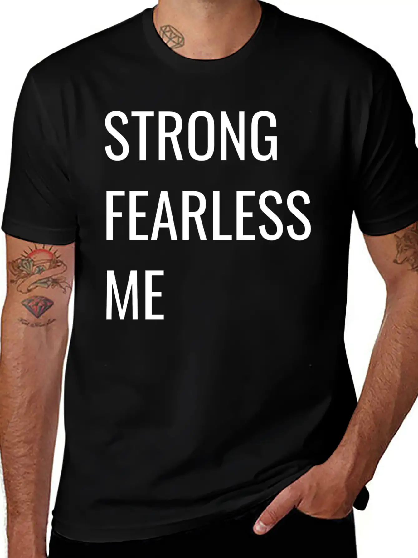 STRONG FEARLESS ME Timeless Short Sleeve Tee – Comfy And Minimalist Design