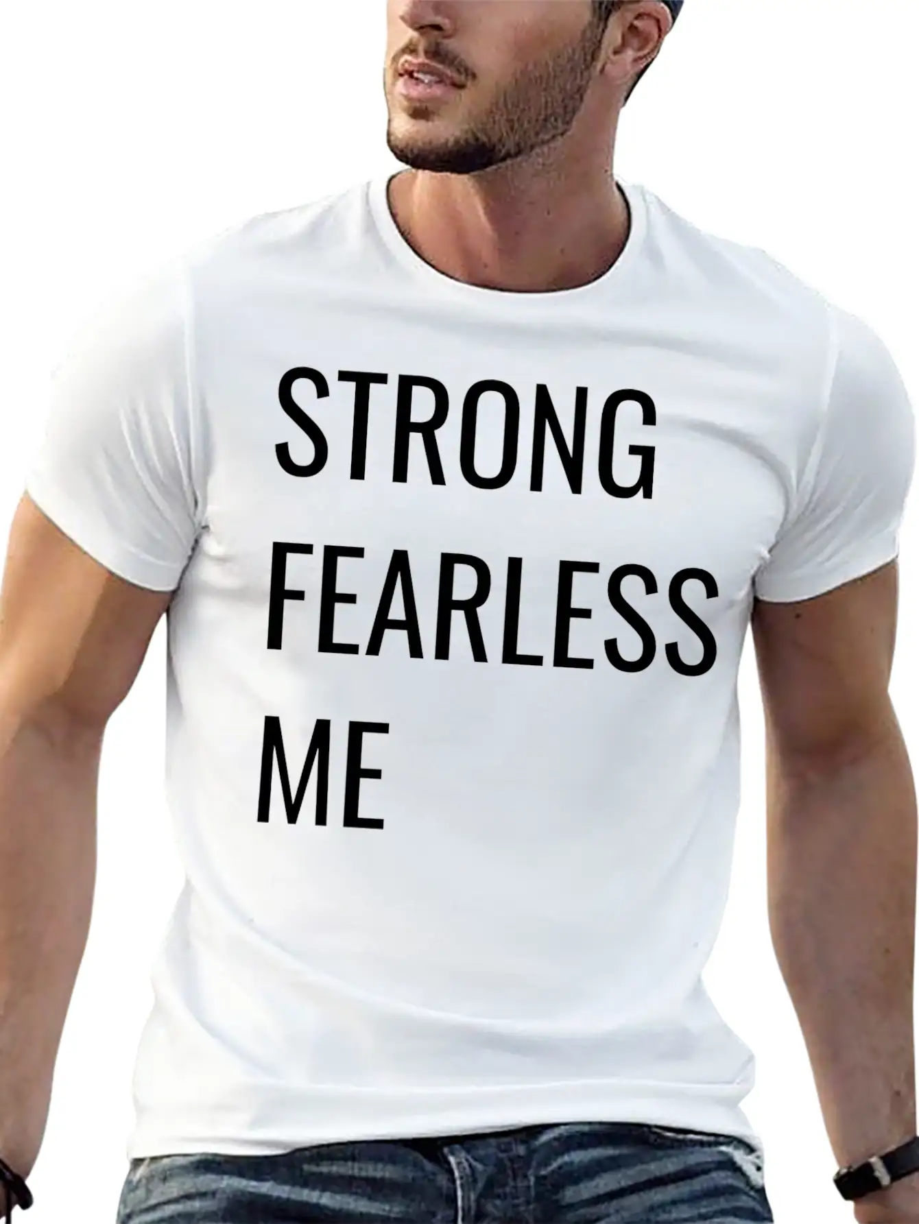 STRONG FEARLESS ME Timeless Short Sleeve Tee – Comfy And Minimalist Design