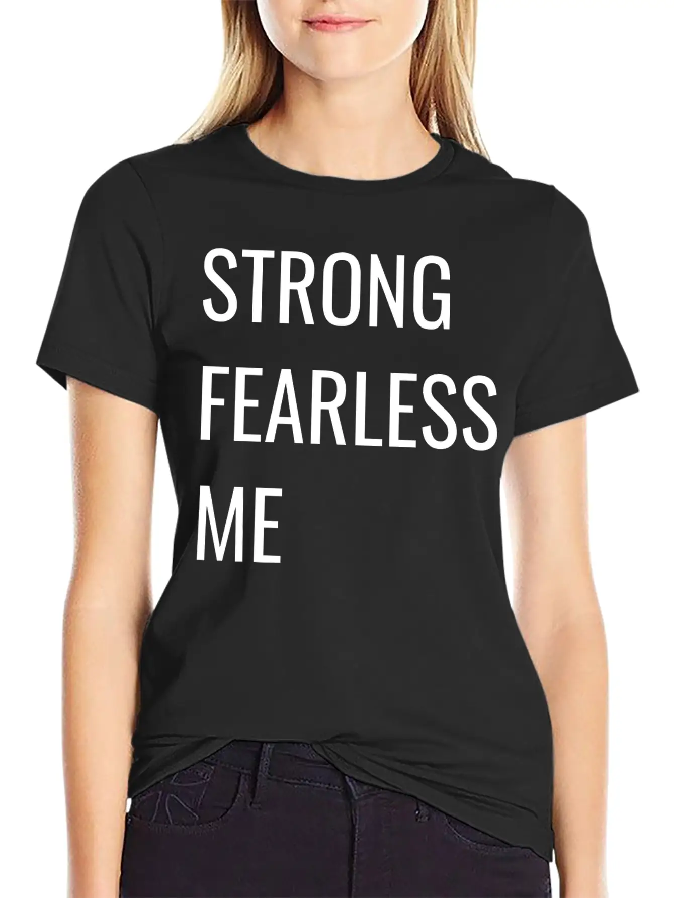STRONG FEARLESS ME Timeless Short Sleeve Tee – Comfy And Minimalist Design
